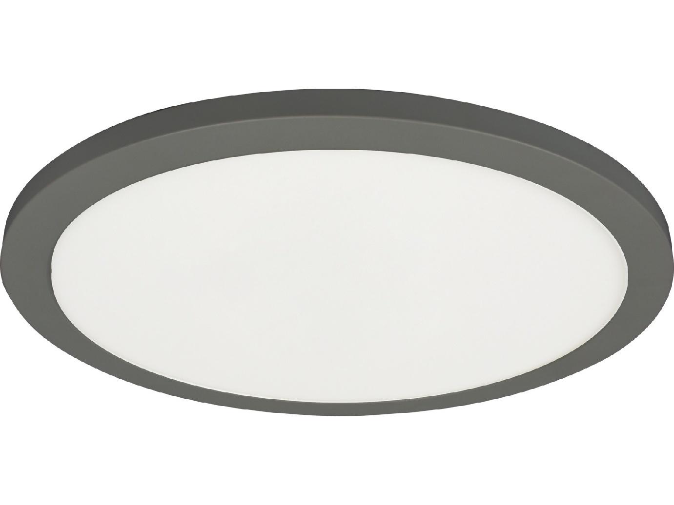 Dainolite Franchesa 1-Light Matte Black Round Flush Mount
