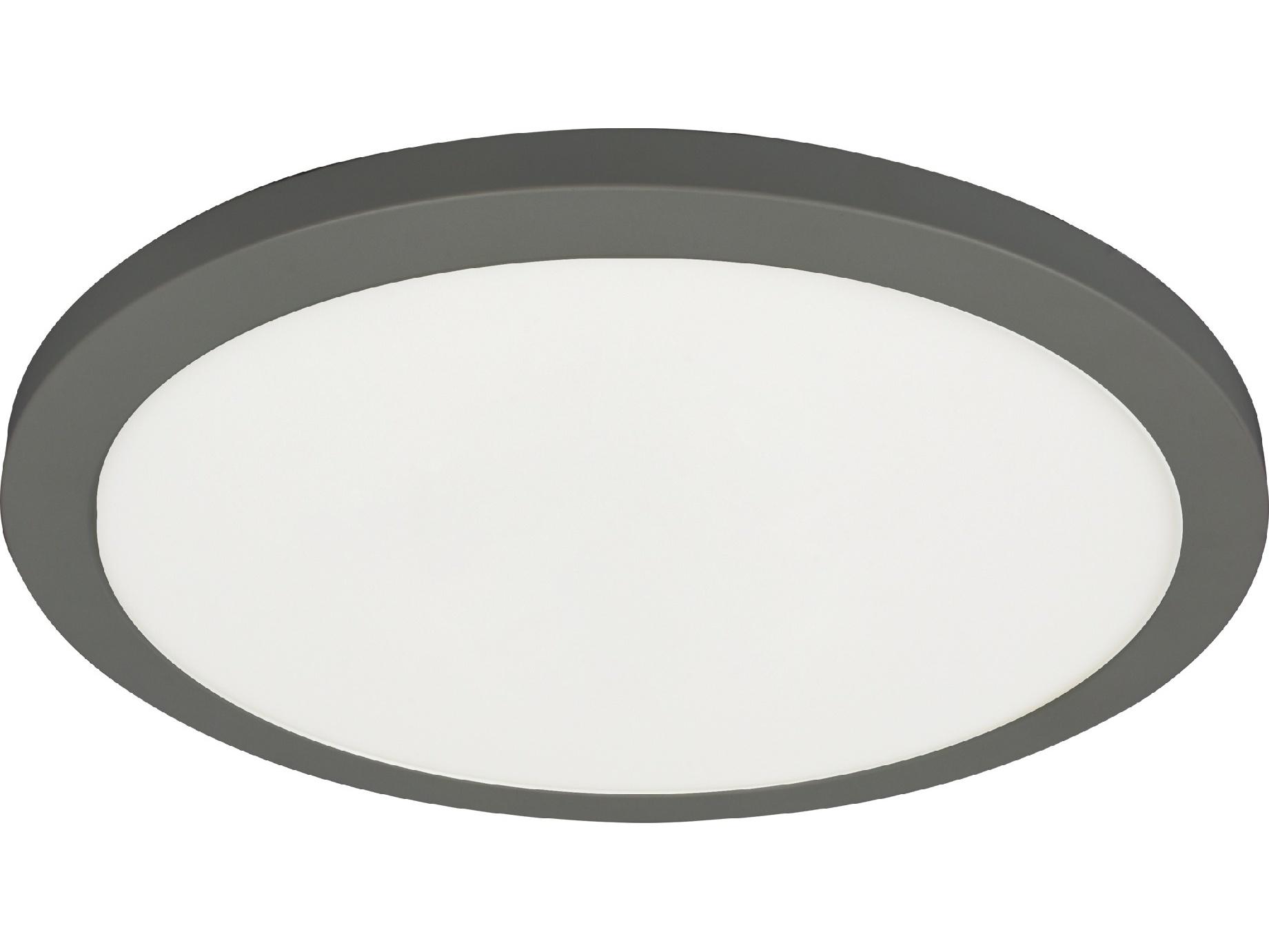 Dainolite Franchesa 1-Light Matte Black Round Flush Mount