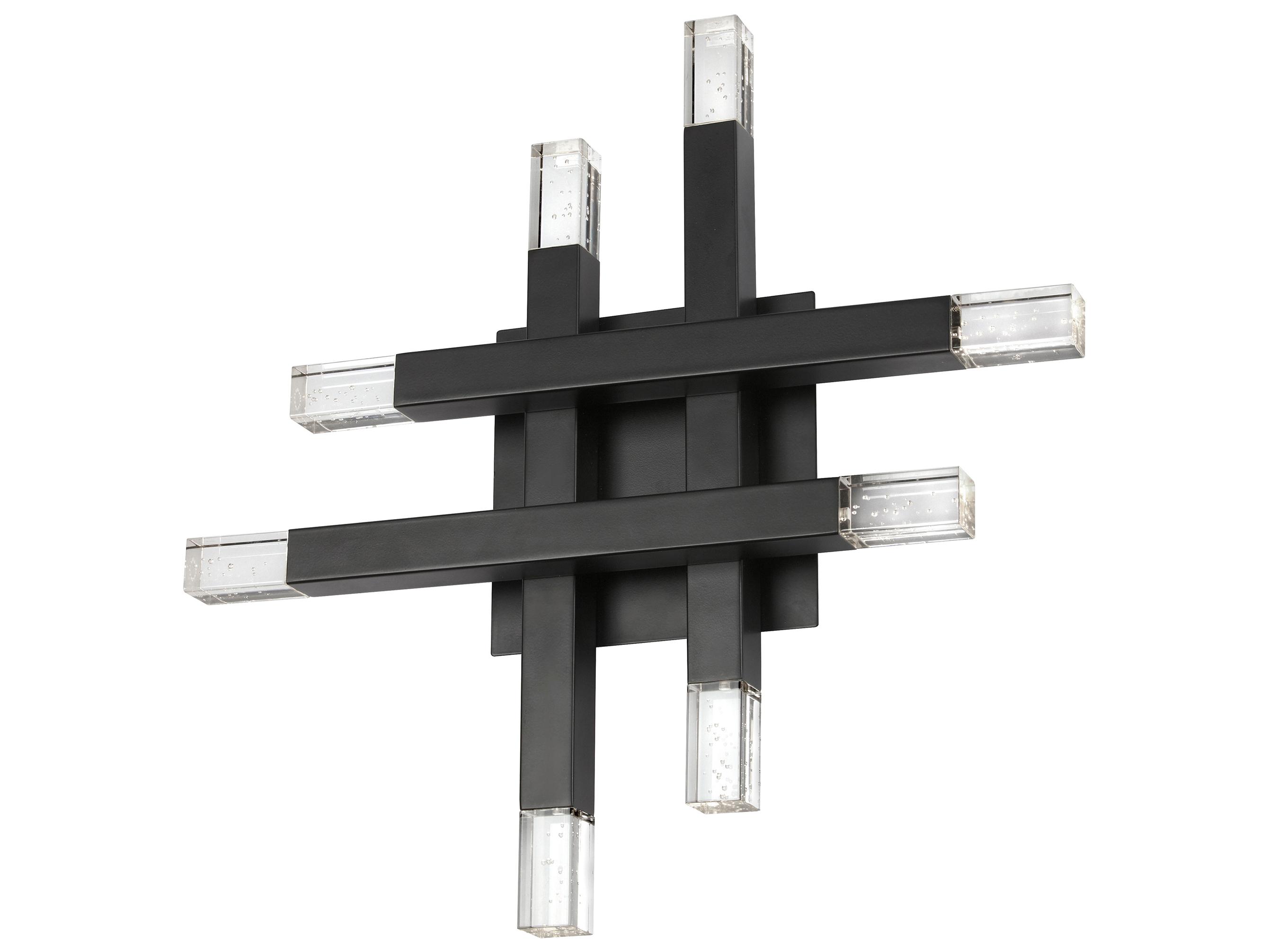 Dainolite Francesca 8-Light Matte Black Wall Sconce