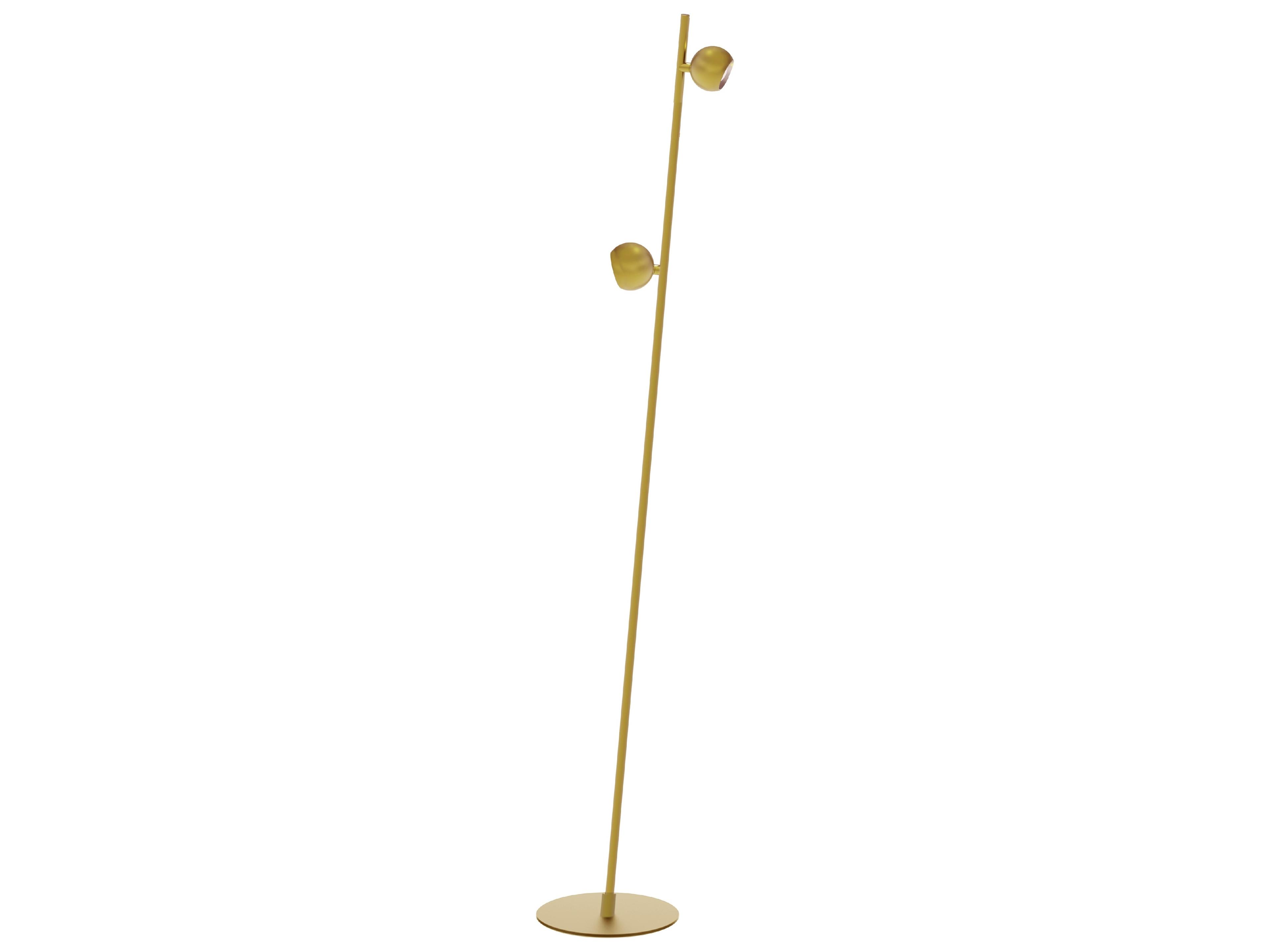 Dainolite Fernanda Aged Brass Floor Lamp