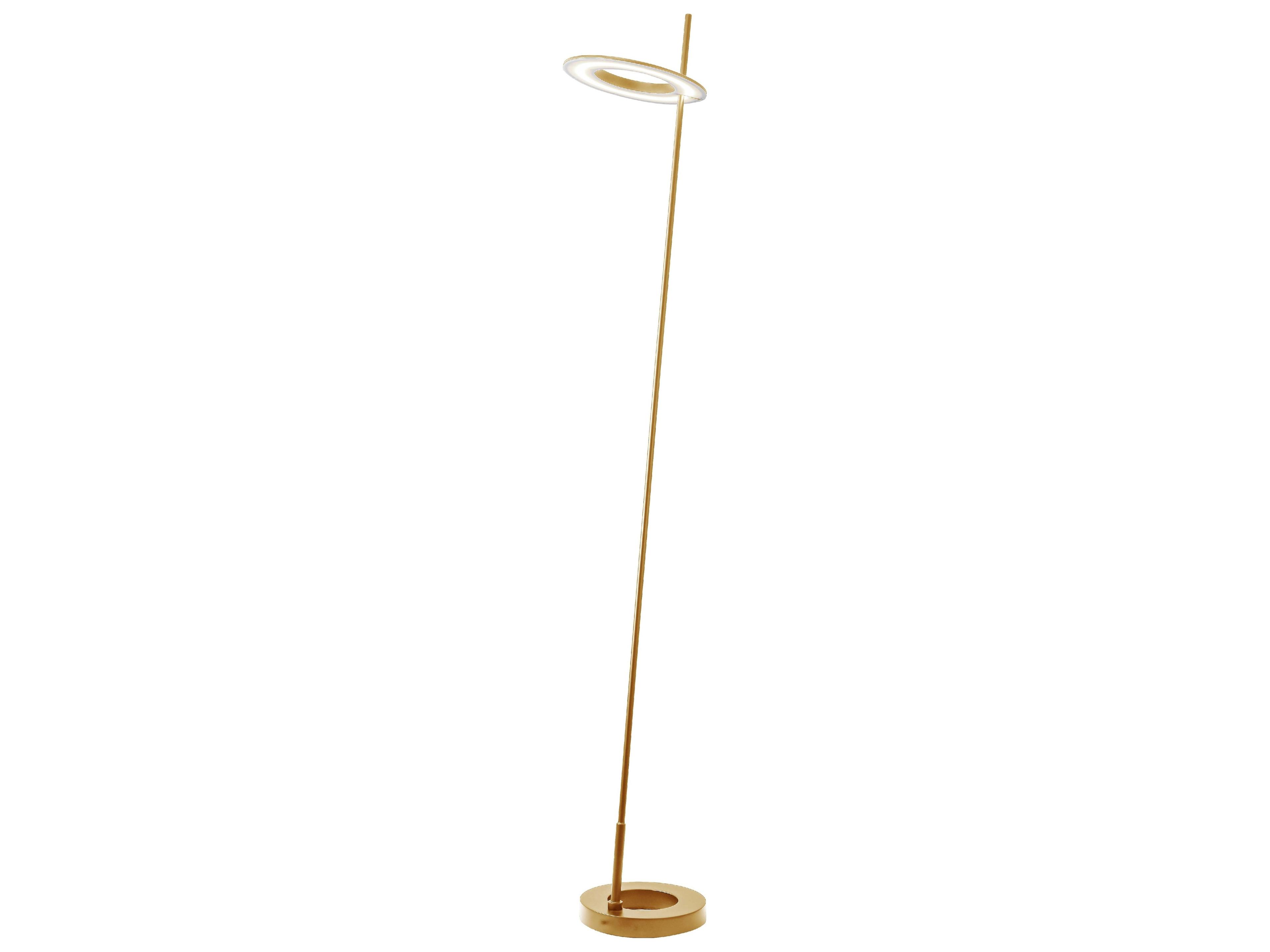 Dainolite Finley Aged Brass White Acrylic Floor Lamp