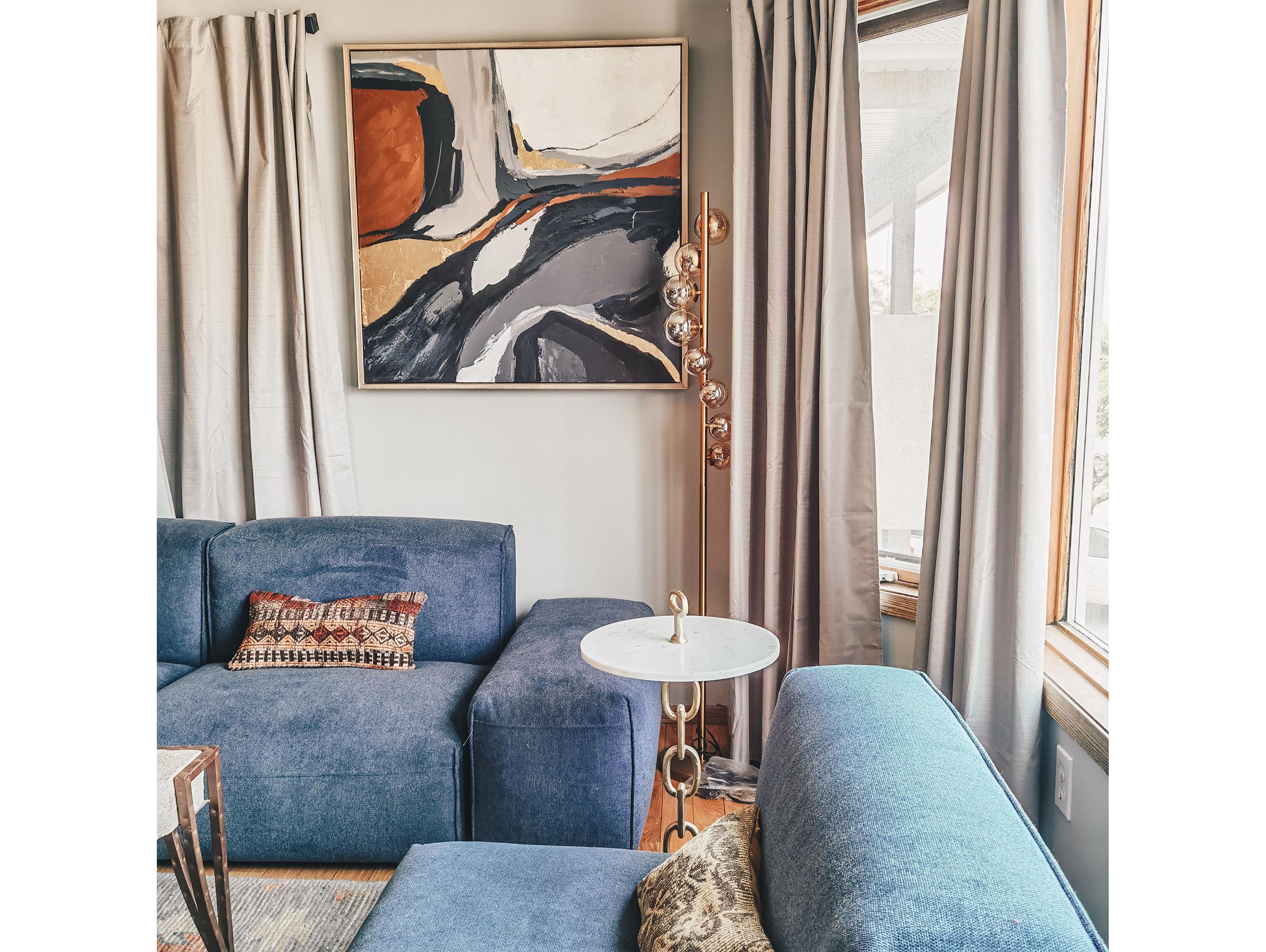 Dainolite Glasgow Vintage Bronze Champagne Floor Lamp