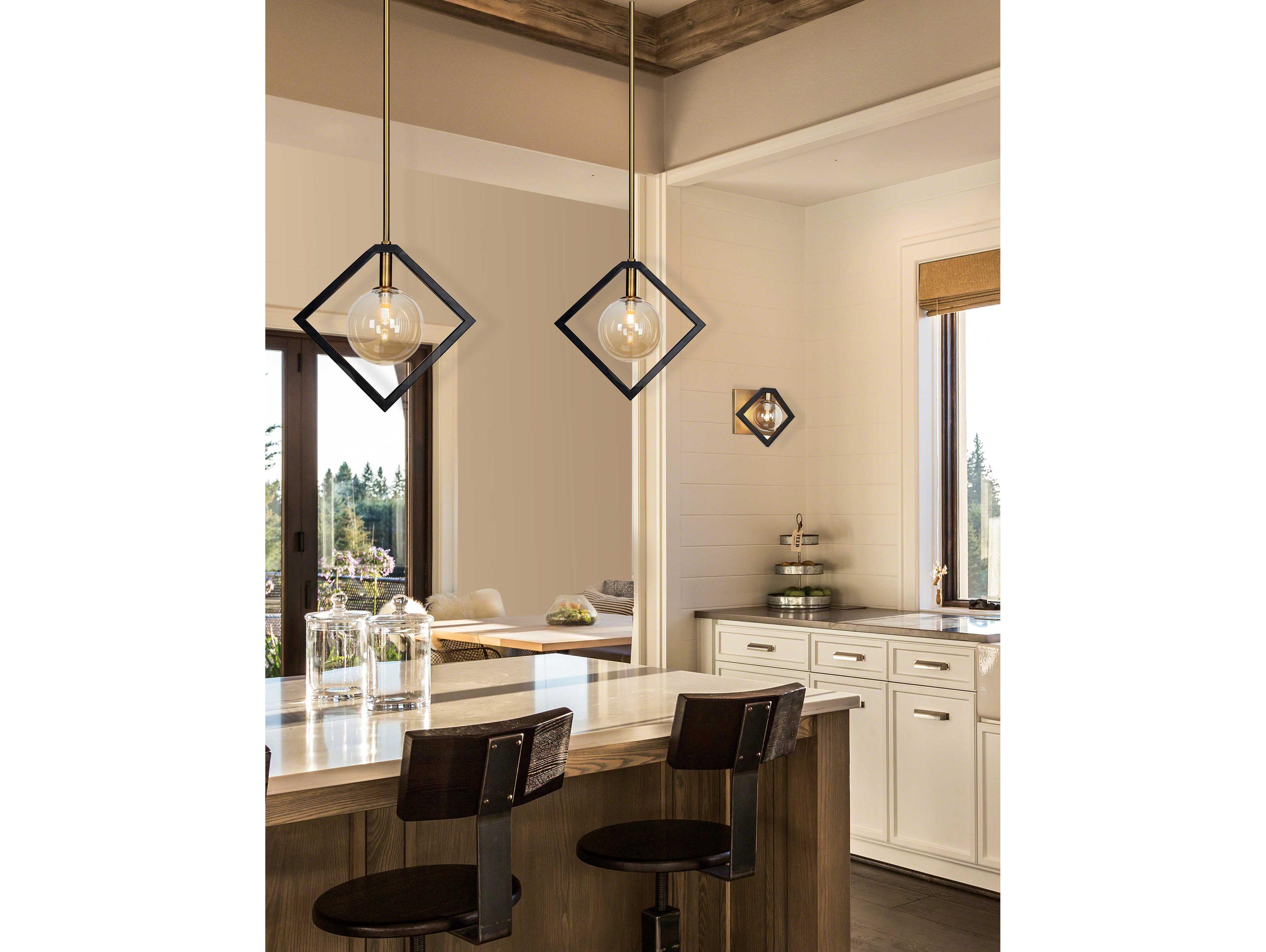 Dainolite Glasgow 1-Light Vintage Bronze Matte Black Champagne Wall Sconce