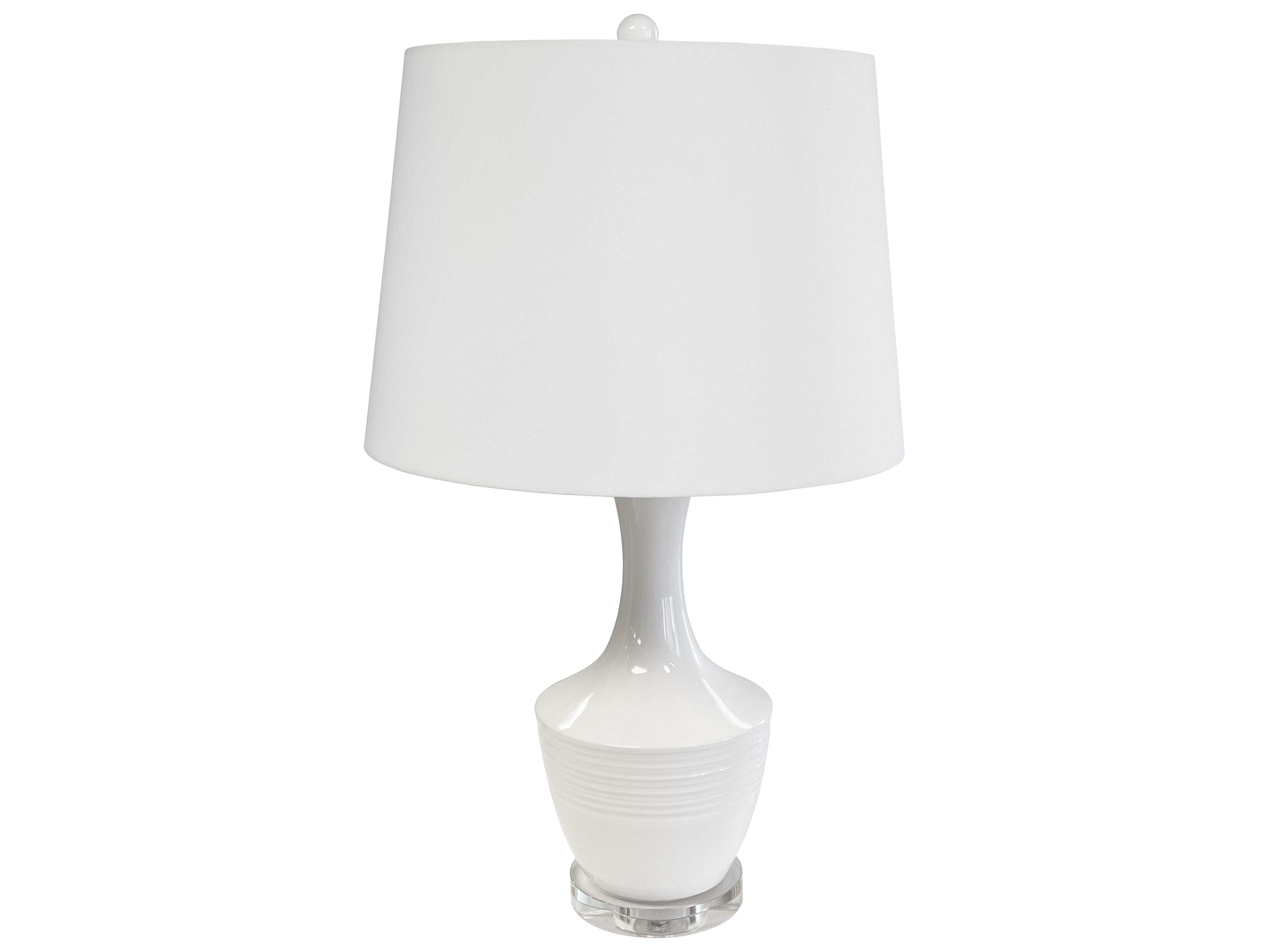 Dainolite Goliath White Fabric Buffet Lamp