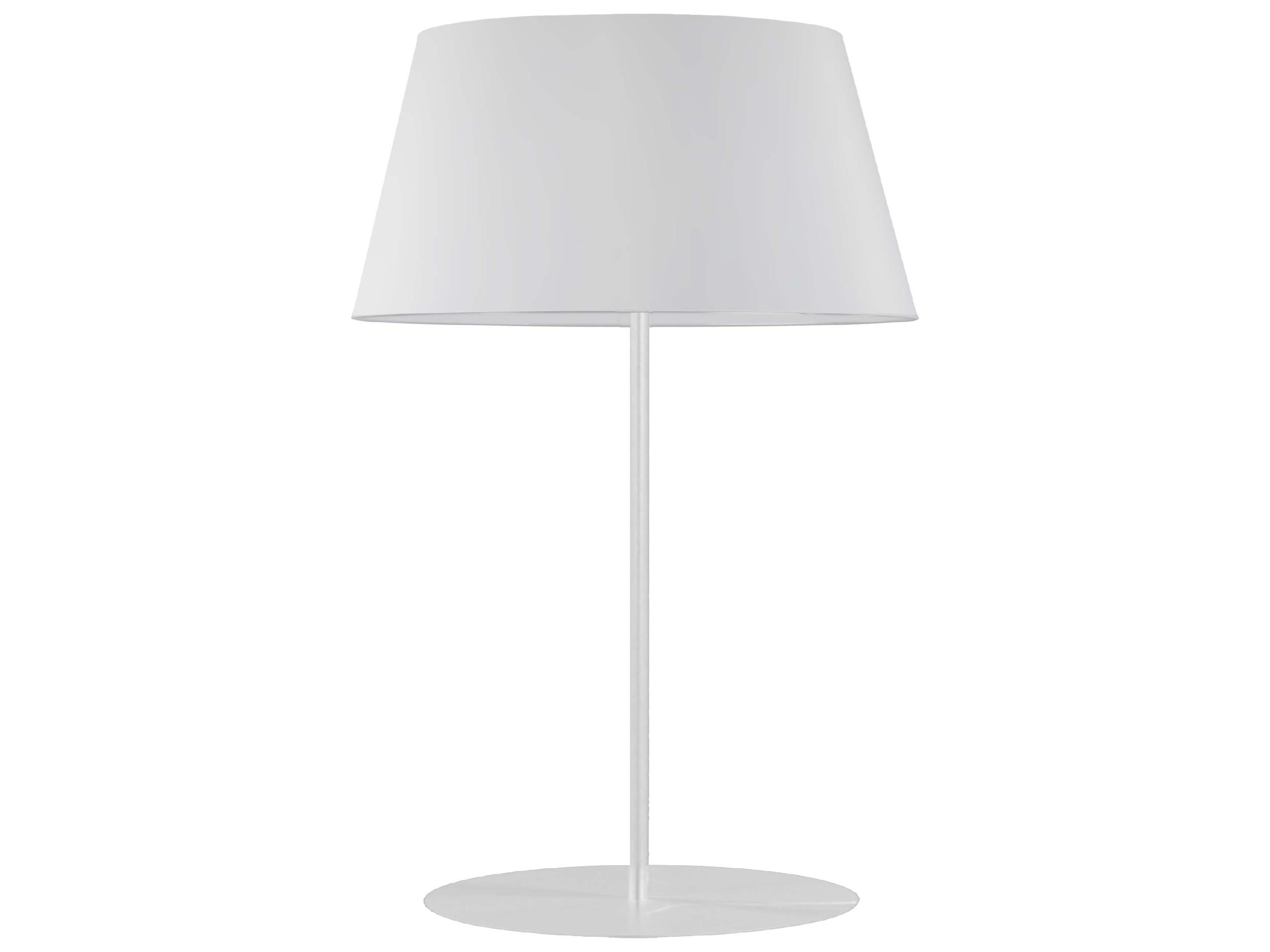 Dainolite Gretchen Matte White Fabric Buffet Lamp