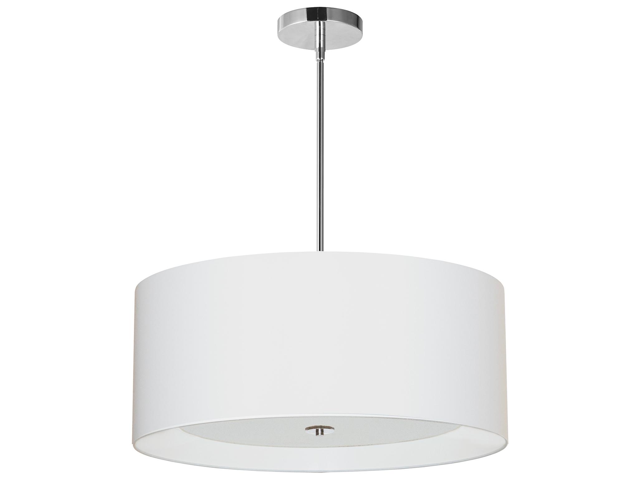 Dainolite Helena 4-Light Polished Chrome White Pendant