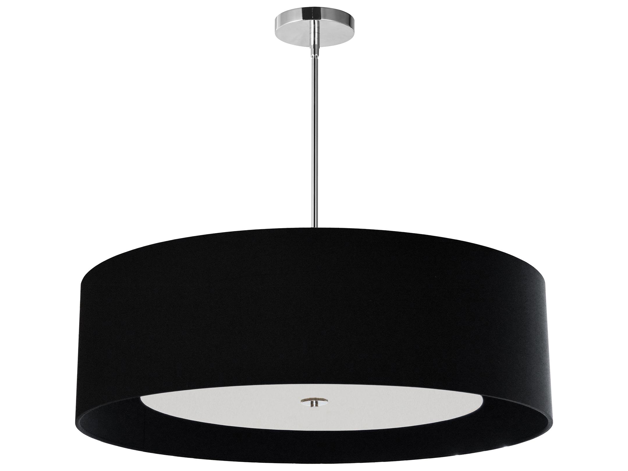 Dainolite Helena 4-Light Polished Chrome Black Pendant