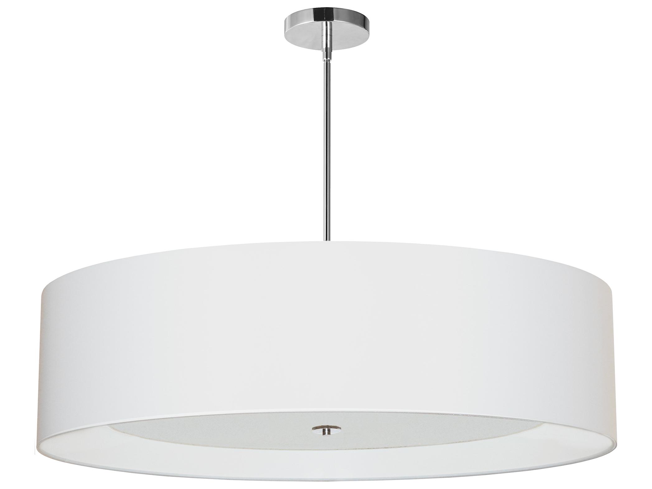 Dainolite Helena 4-Light Polished Chrome White Pendant