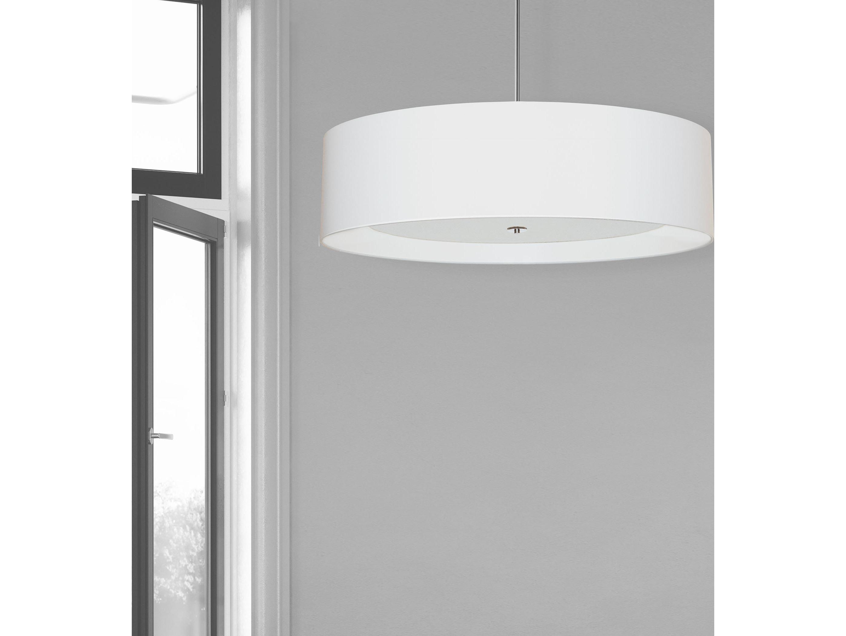 Dainolite Helena 4-Light Polished Chrome White Pendant