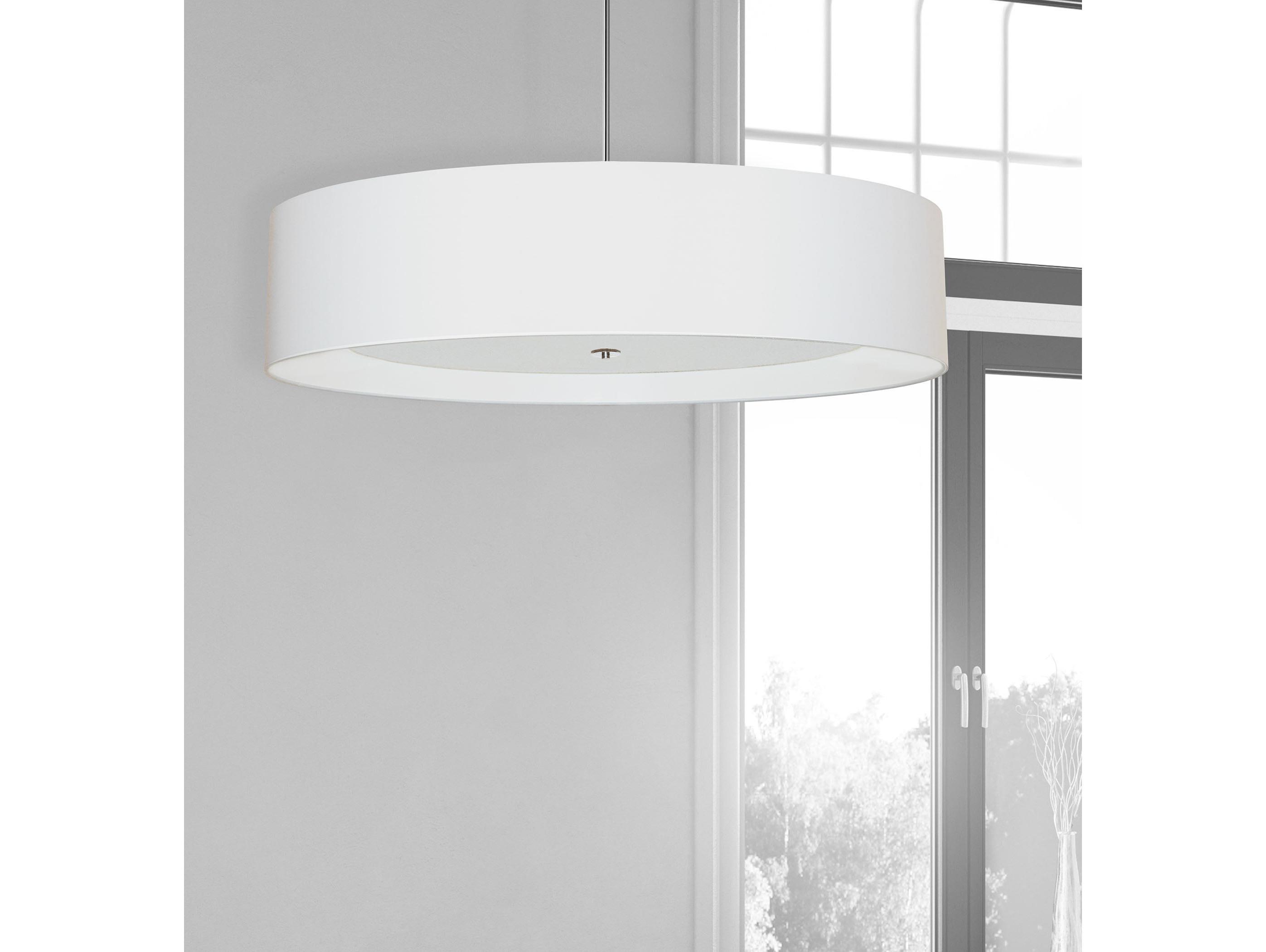 Dainolite Helena 6-Light Polished Chrome White Pendant