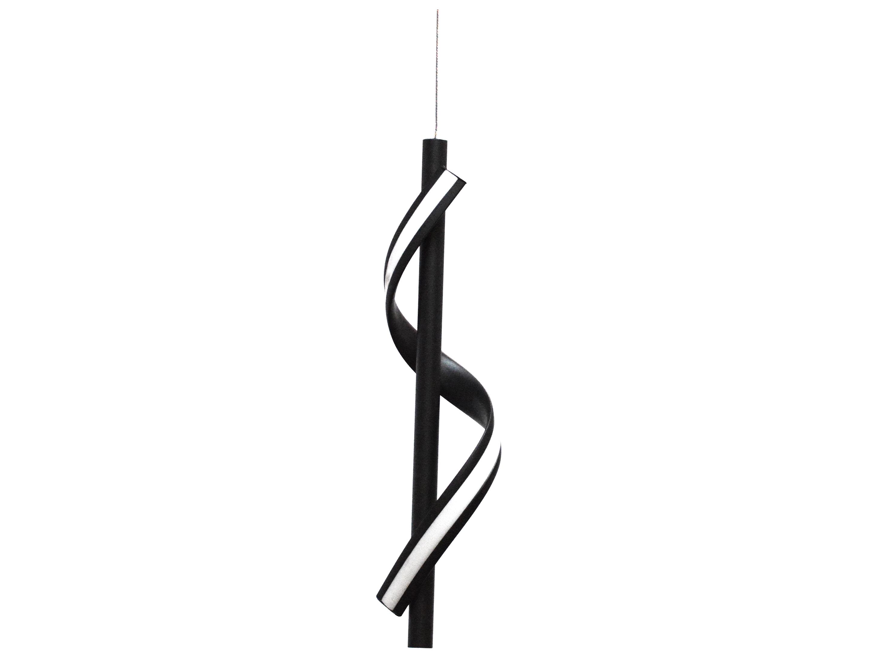 Dainolite Justine 1-Light Matte Black White Linear Mini Pendant