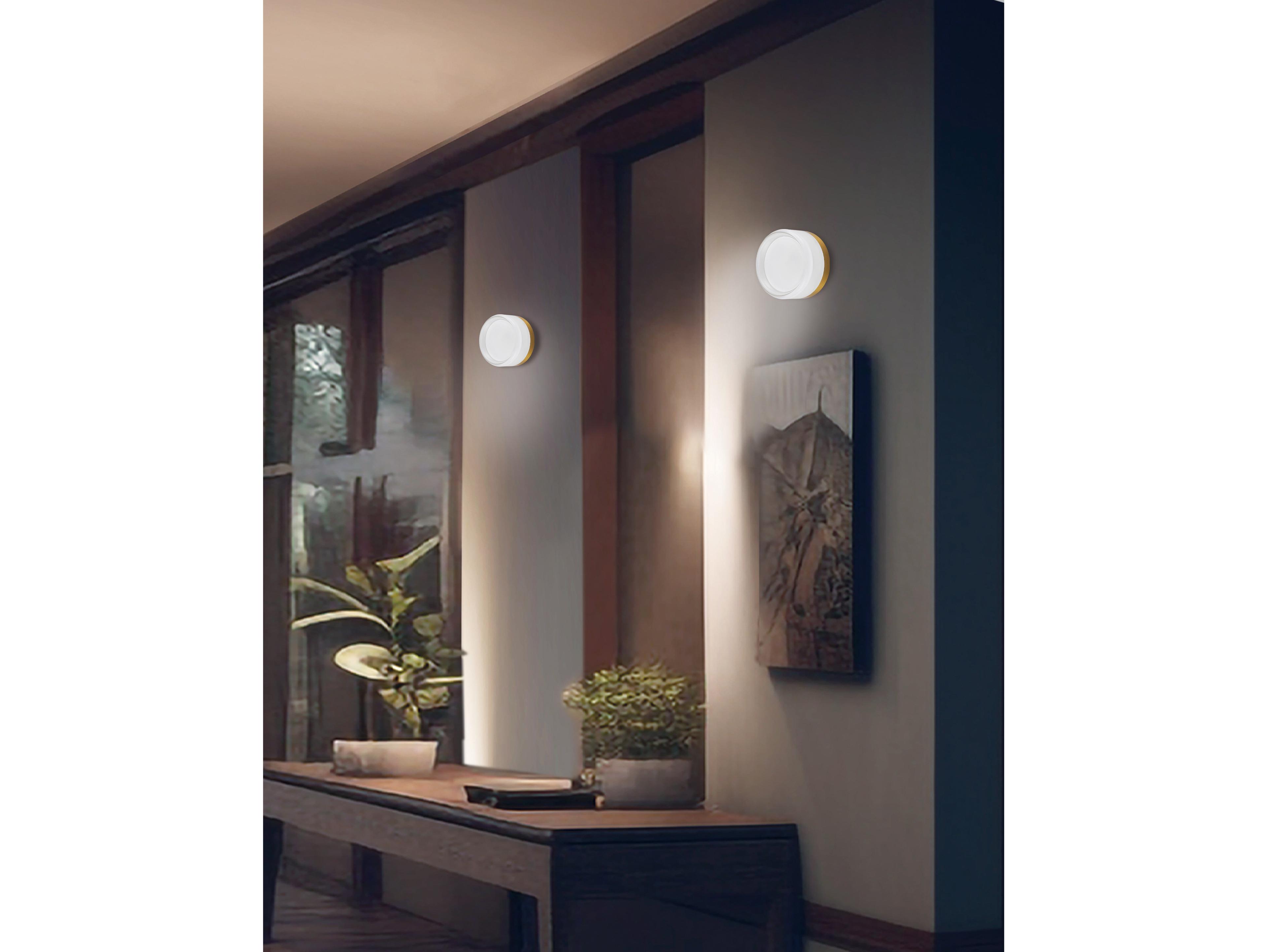 Dainolite Lucia 1-Light Aged Brass Wall Sconce
