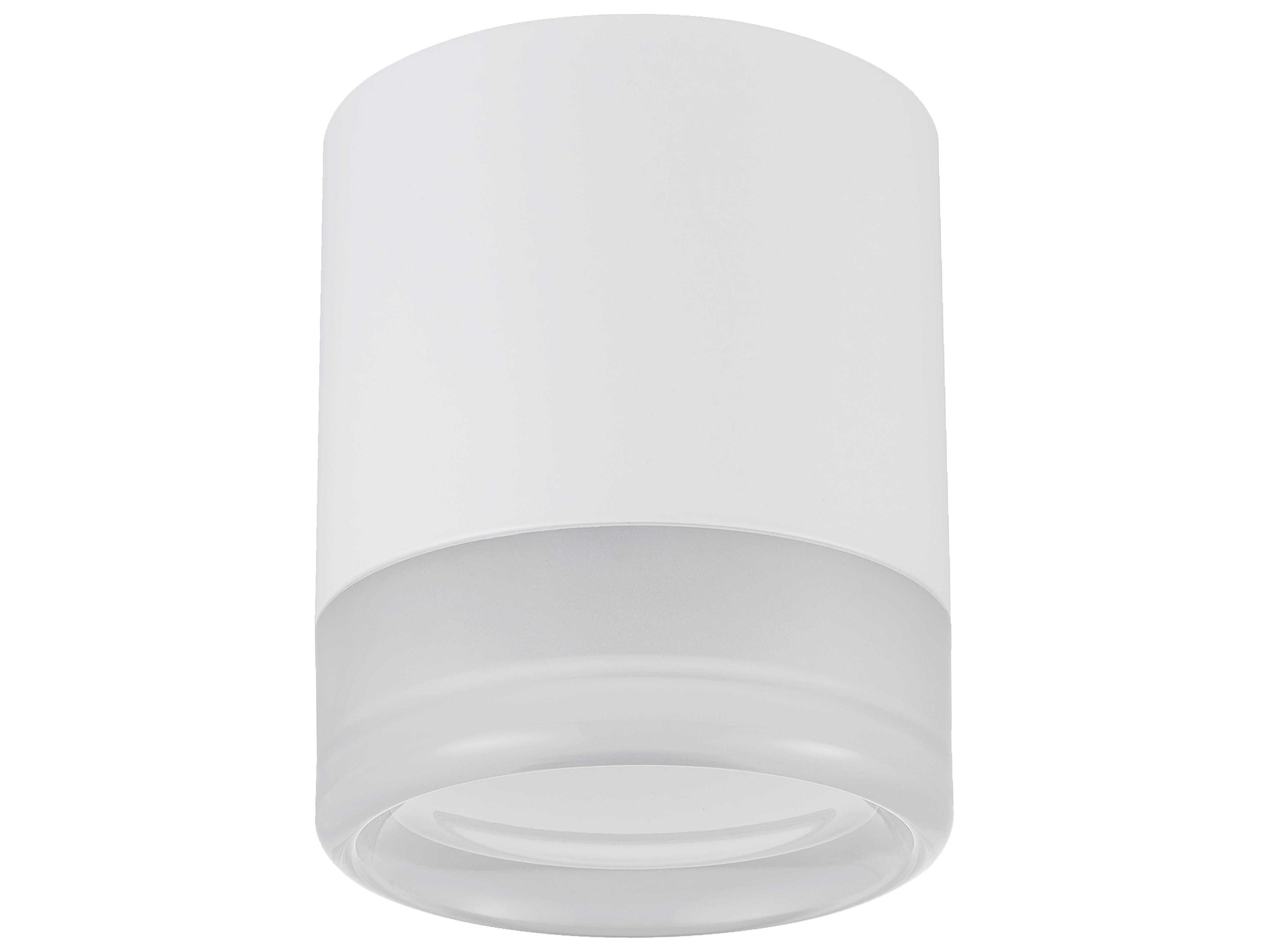 Dainolite Lucia 1-Light Matte White Cylinder Flush Mount