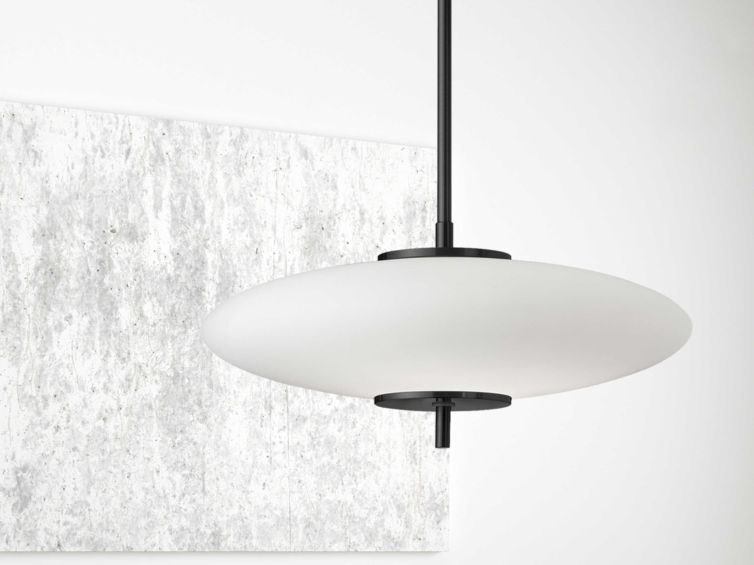 Dainolite Maddie 1-Light Matte Black Pendant
