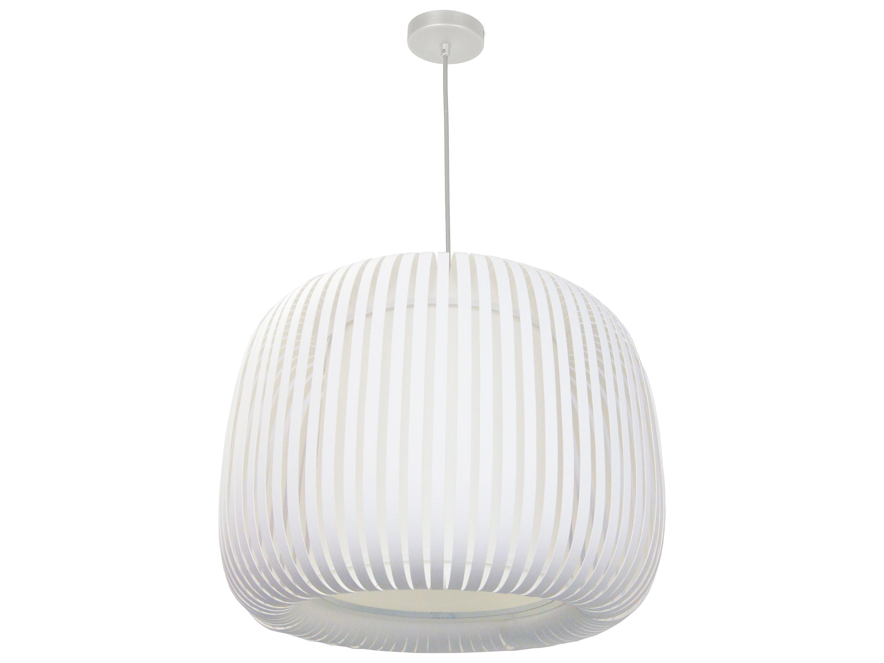 Dainolite Mia 1-Light White Pendant