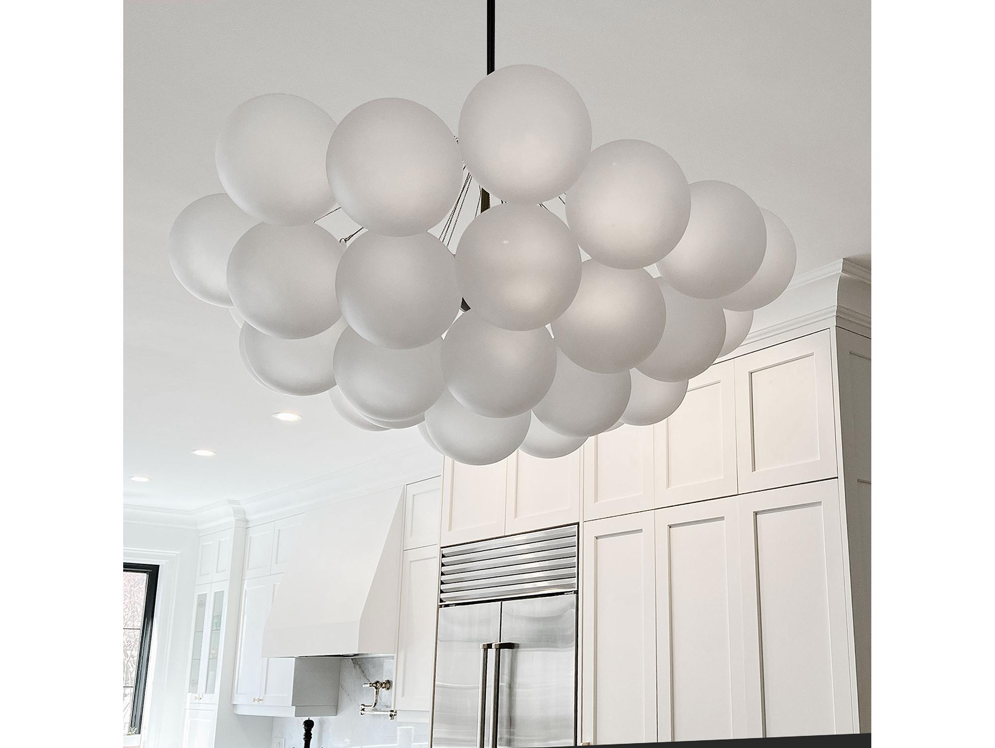 Dainolite Miles 8-Light Matte Black Globe Chandelier
