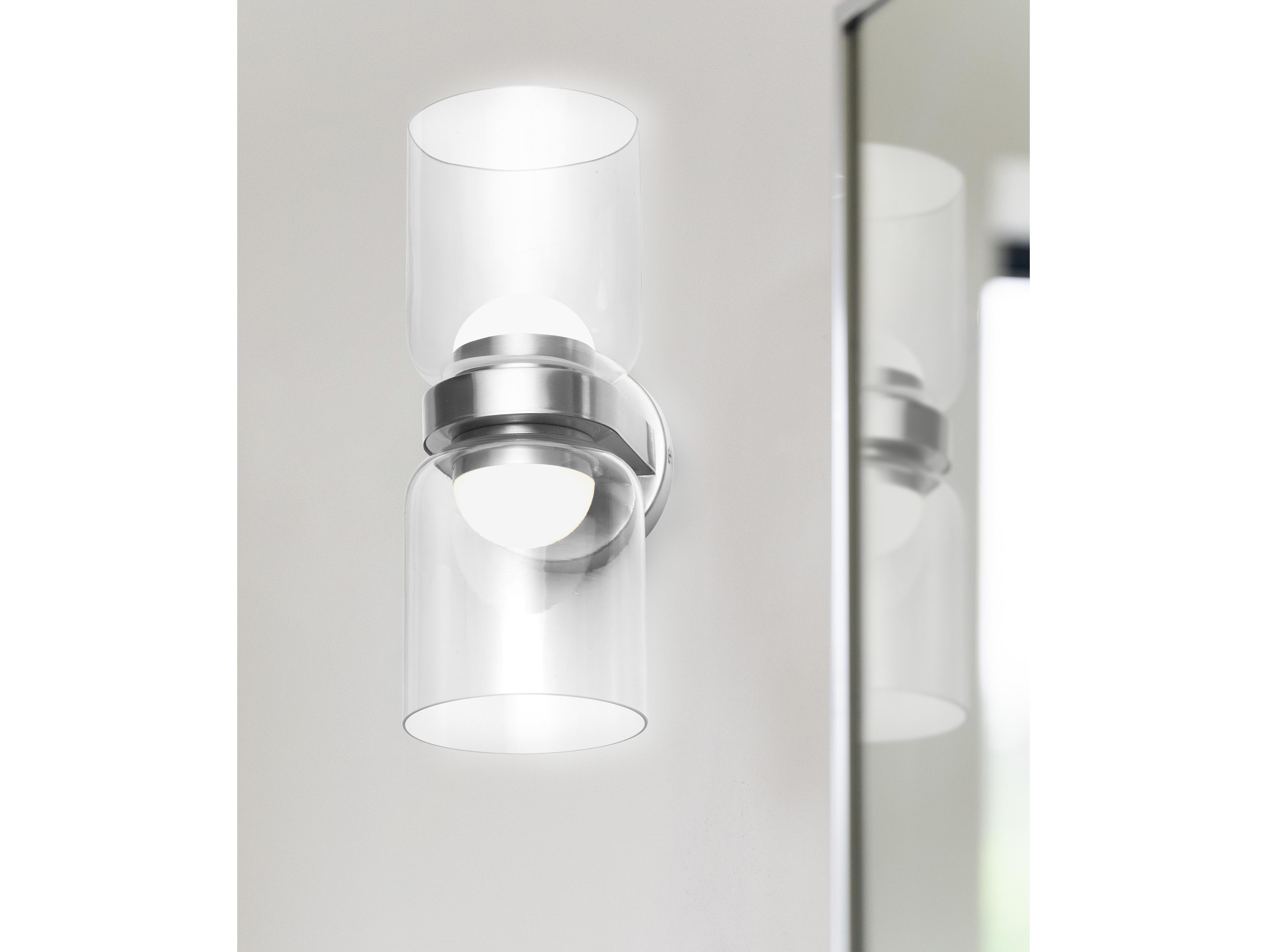 Dainolite Nadine 2-Light Polished Chrome Wall Sconce