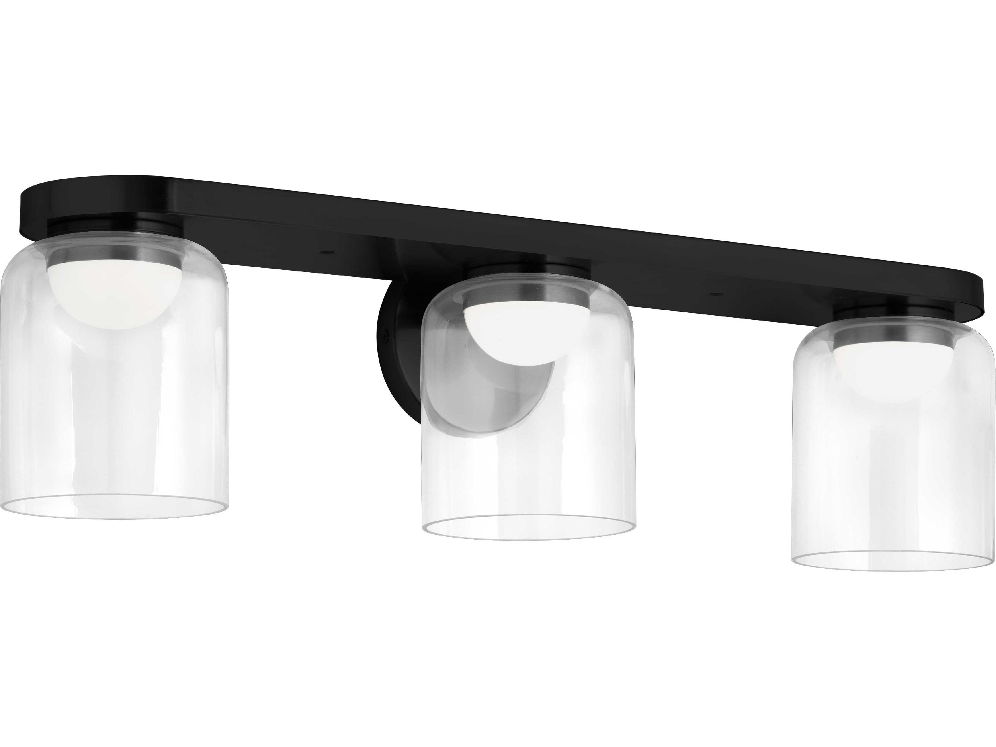 Dainolite Nadine 3-Light Matte Black Vanity Light