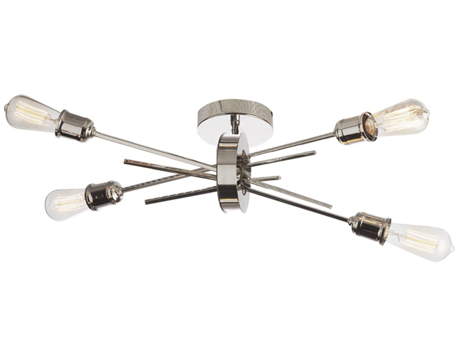 Dainolite Nebraska 4-Light Burnished Chrome Wall Sconce