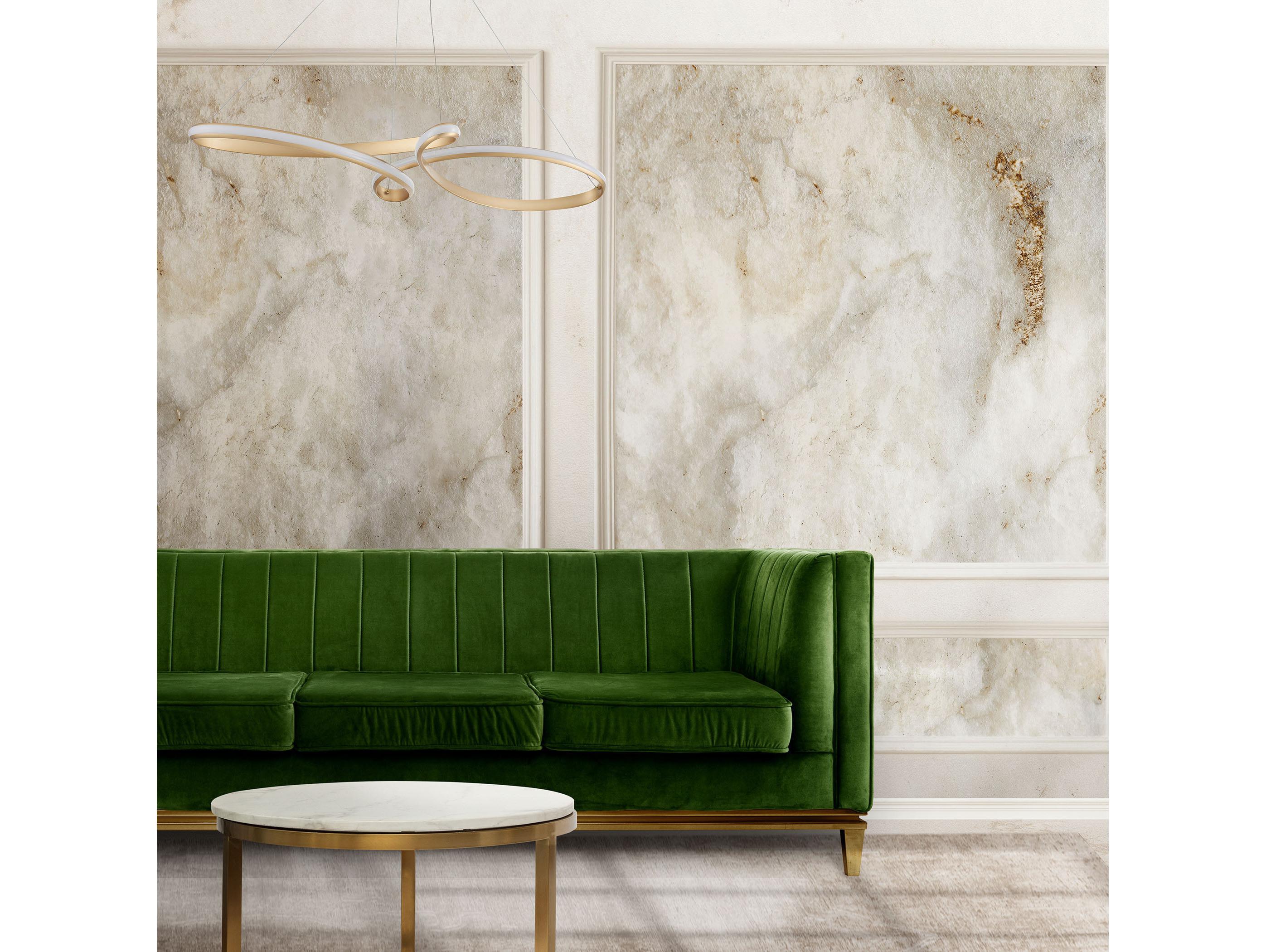 Dainolite Nola 1-Light Aged Brass White Island Pendant