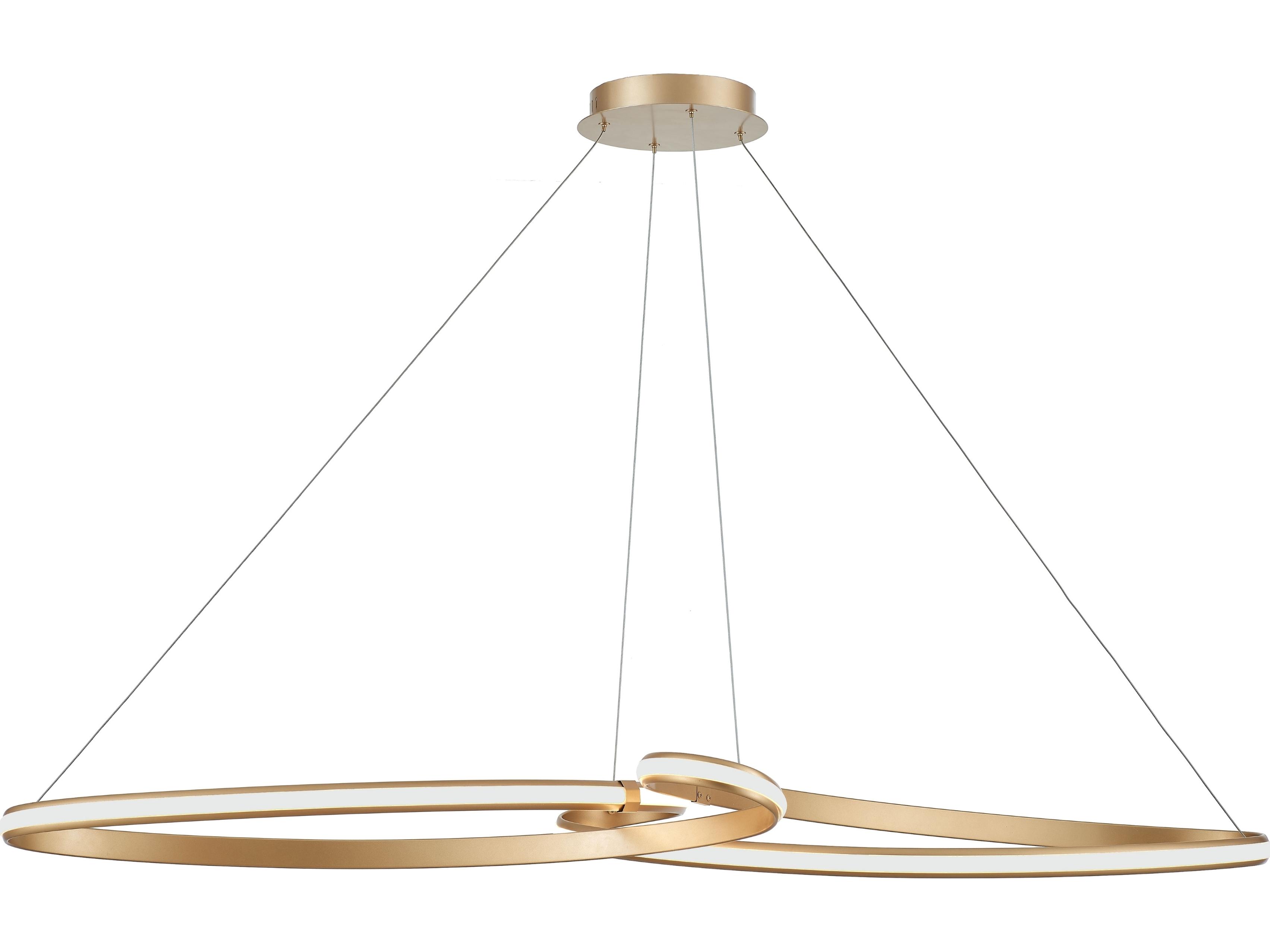 Dainolite Nola 1-Light Aged Brass White Island Pendant