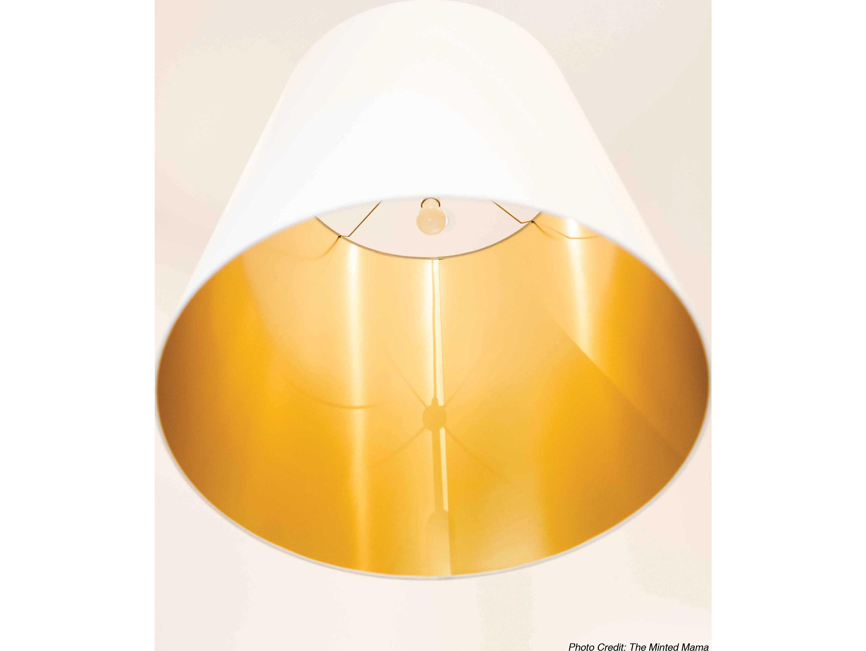 Dainolite Oversized Drum 1-Light Polished Chrome White Pendant