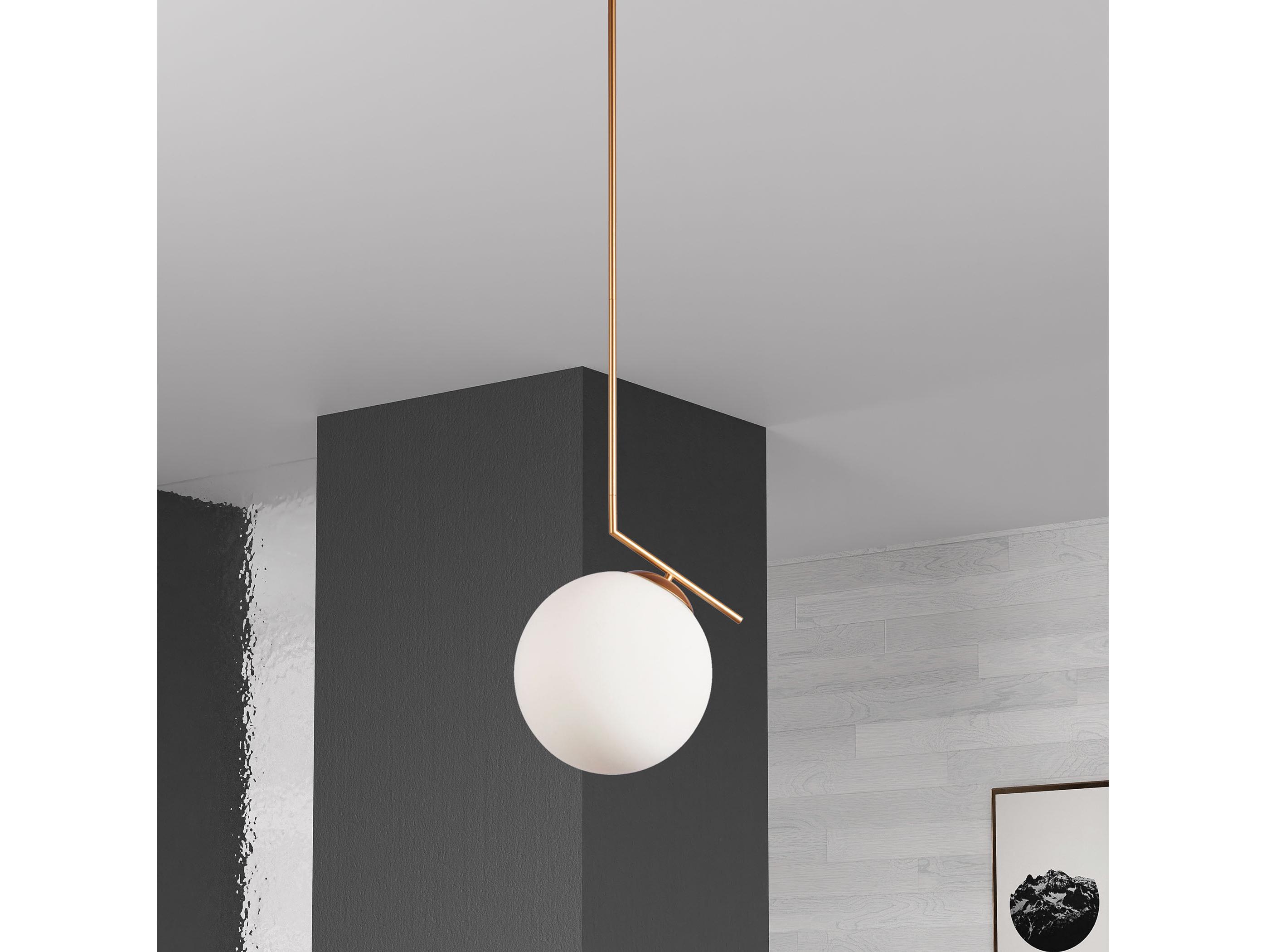 Dainolite Orion 1-Light Gold Globe Pendant