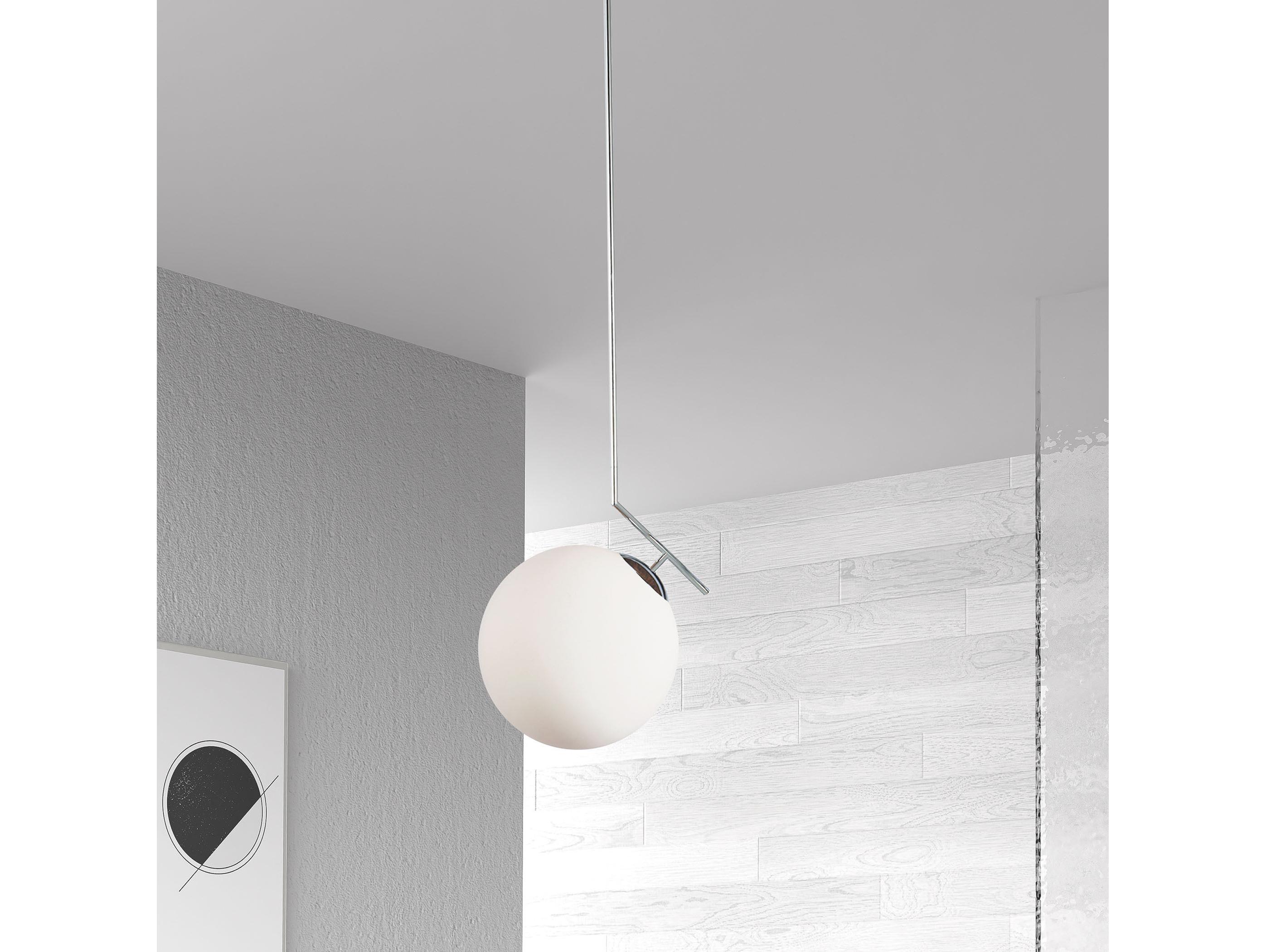 Dainolite Orion 1-Light Polished Chrome Globe Pendant