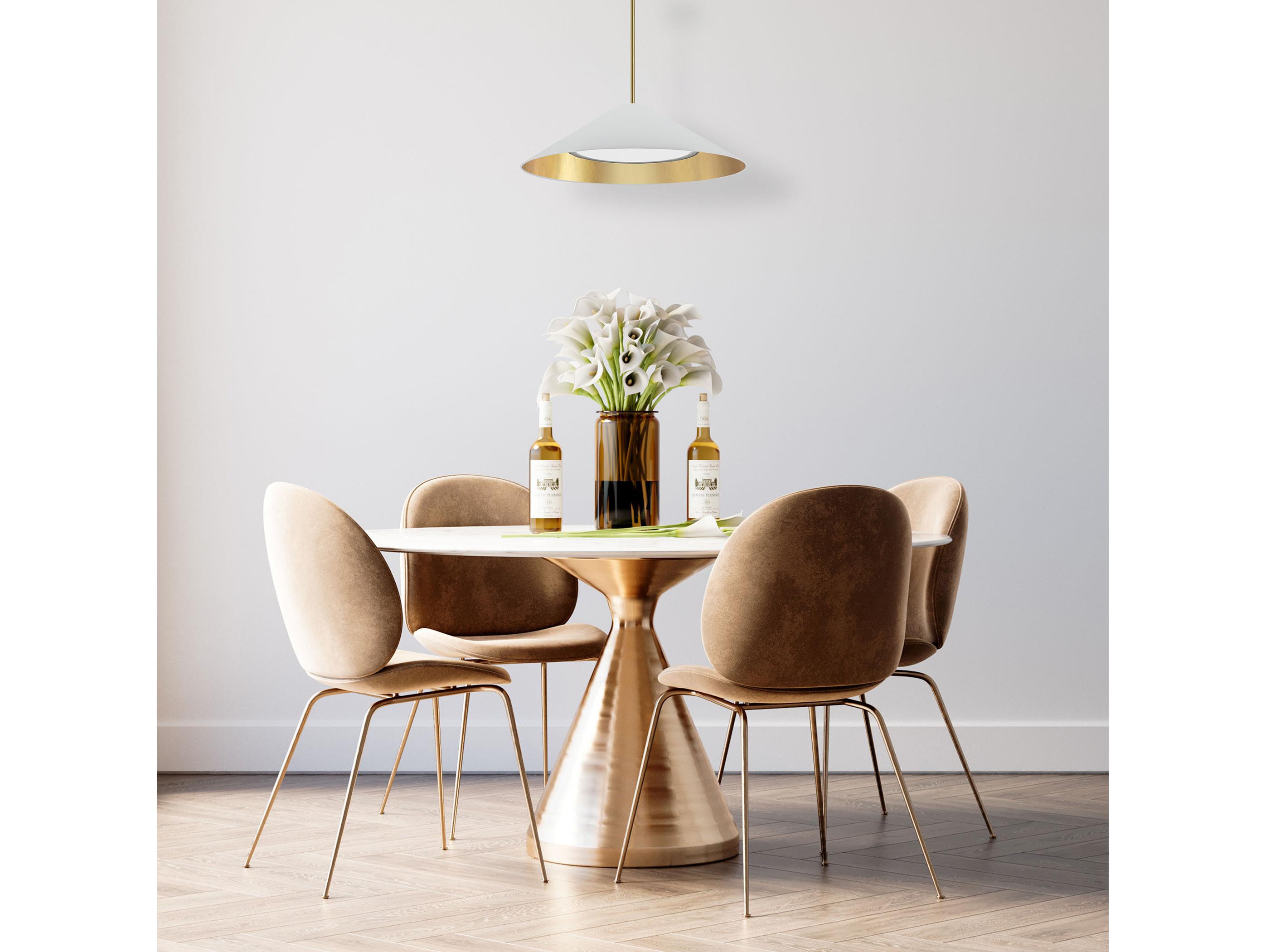 Dainolite Padme 1-Light Aged Brass Pendant