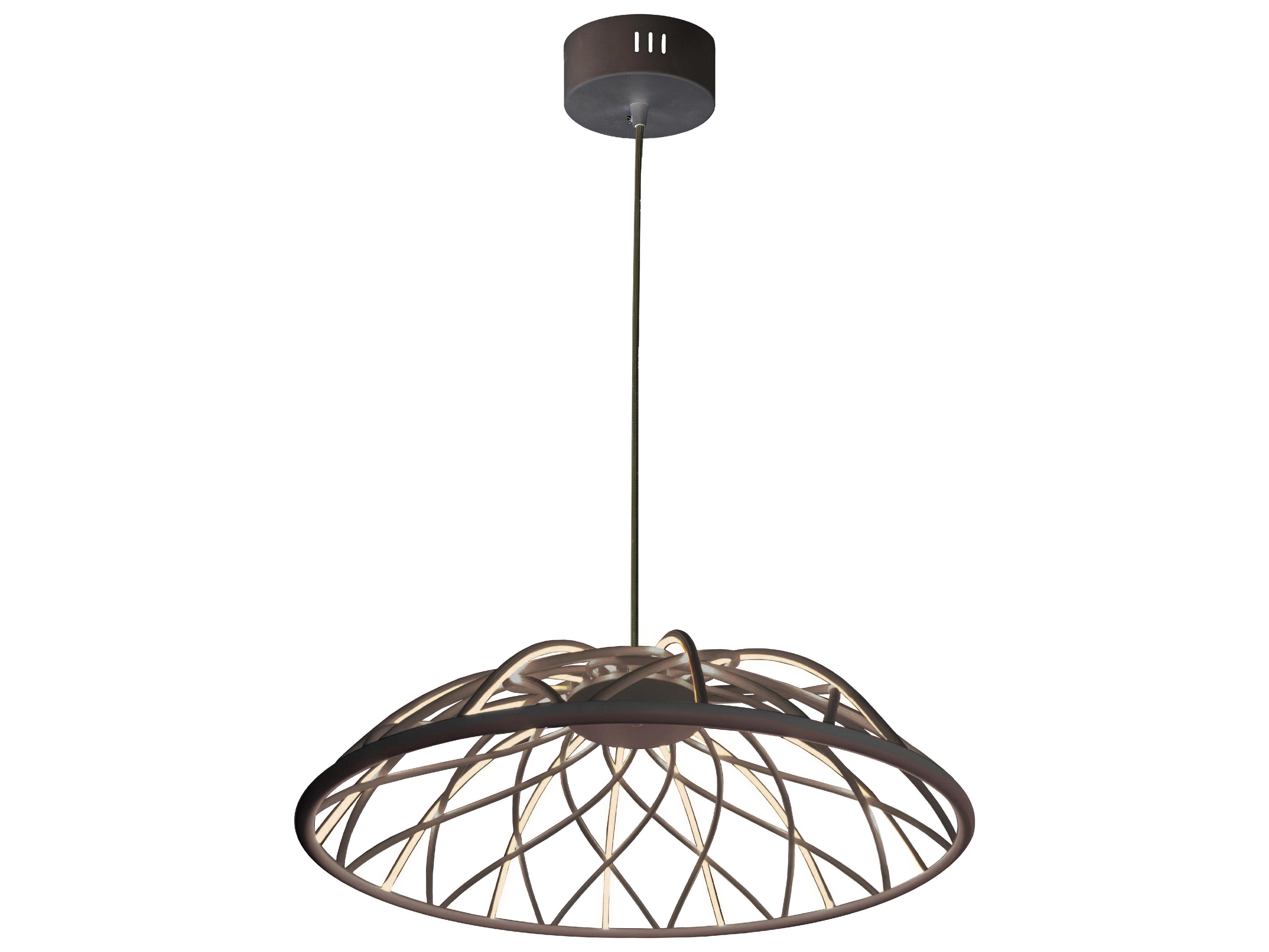 Dainolite Pakuna 1-Light Matte Black Dome Pendant