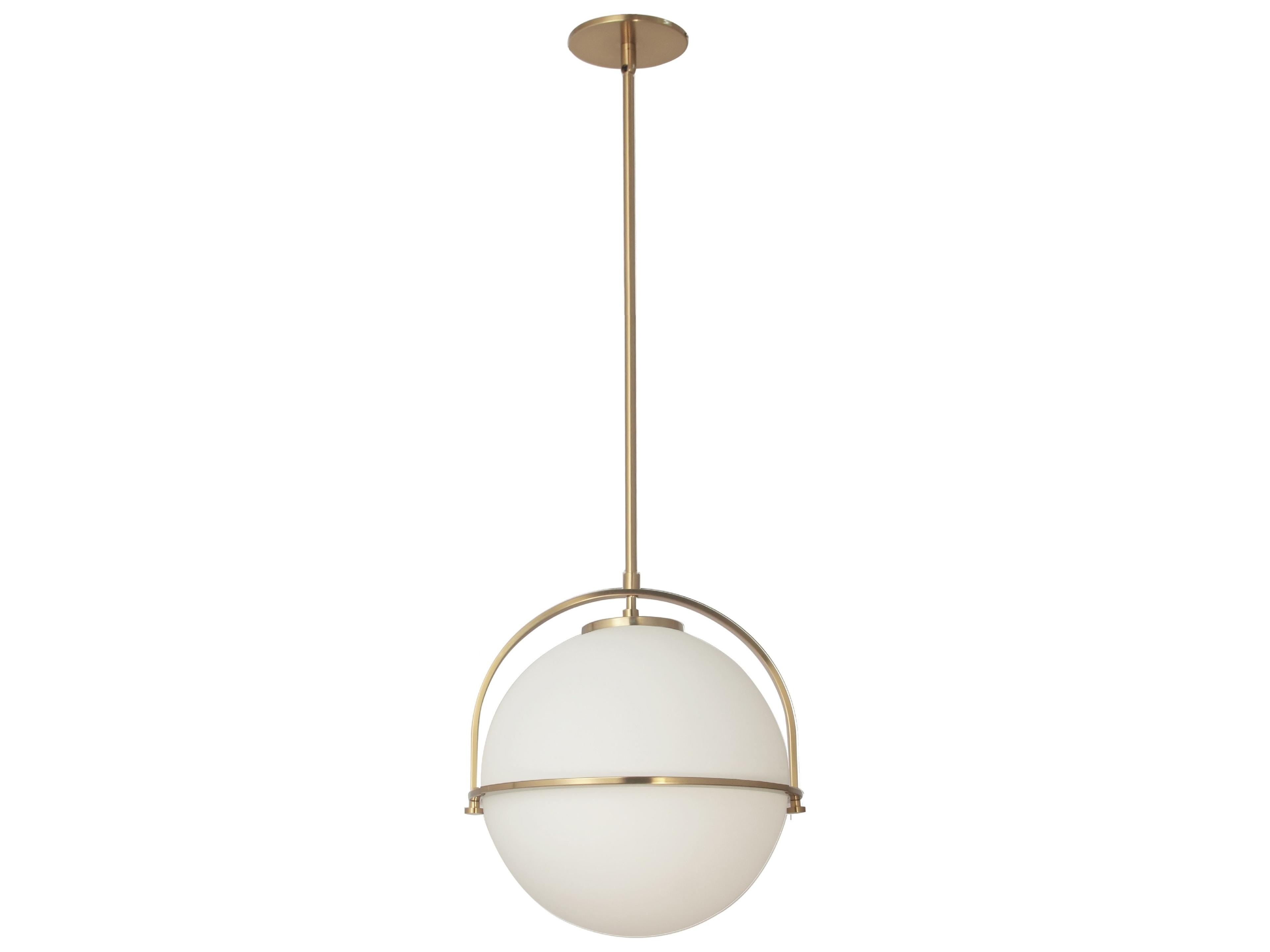 Dainolite Paola 1-Light Aged Brass Globe Mini Pendant