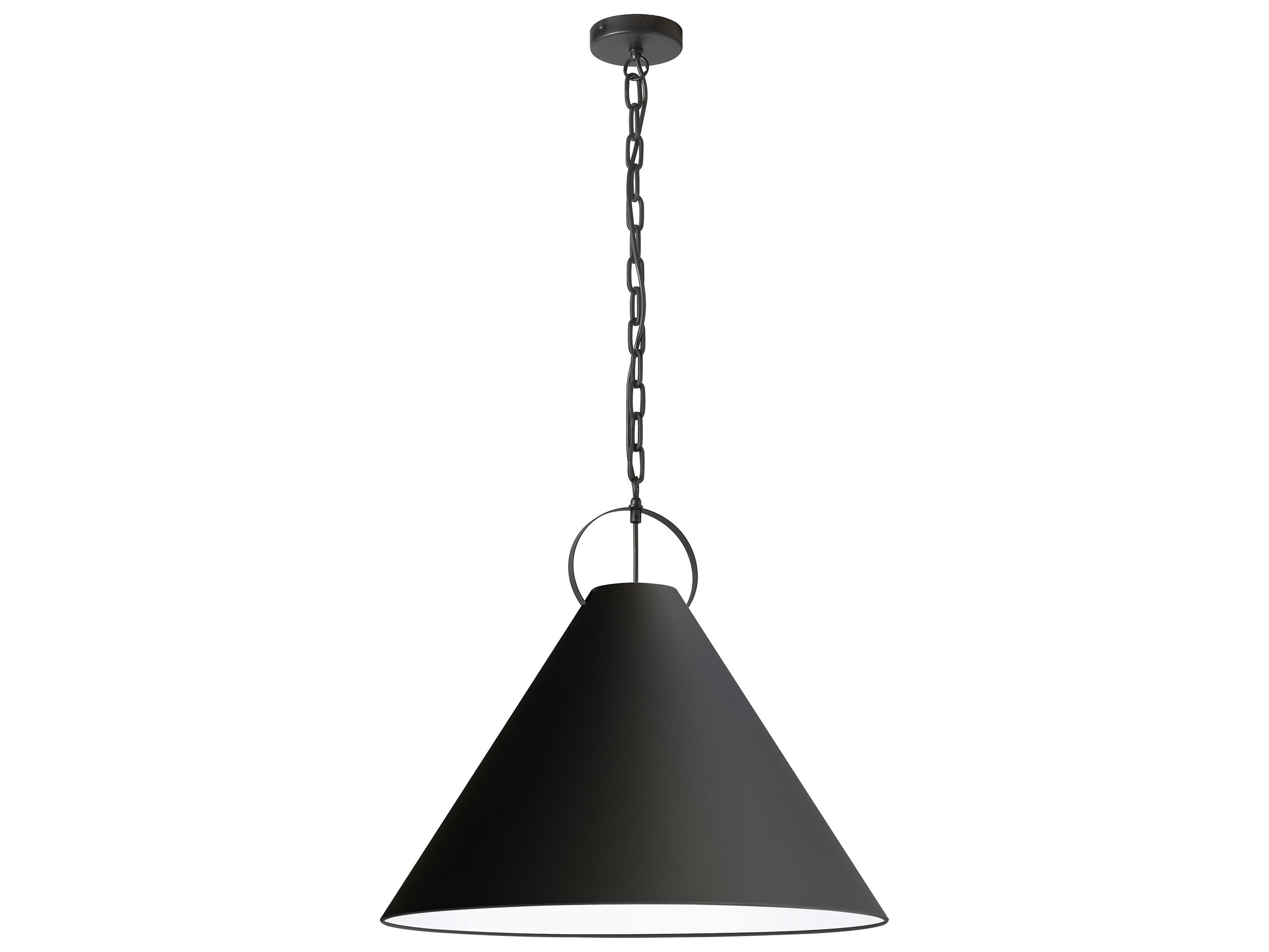 Dainolite Princeton 1-Light Matte Black Pendant