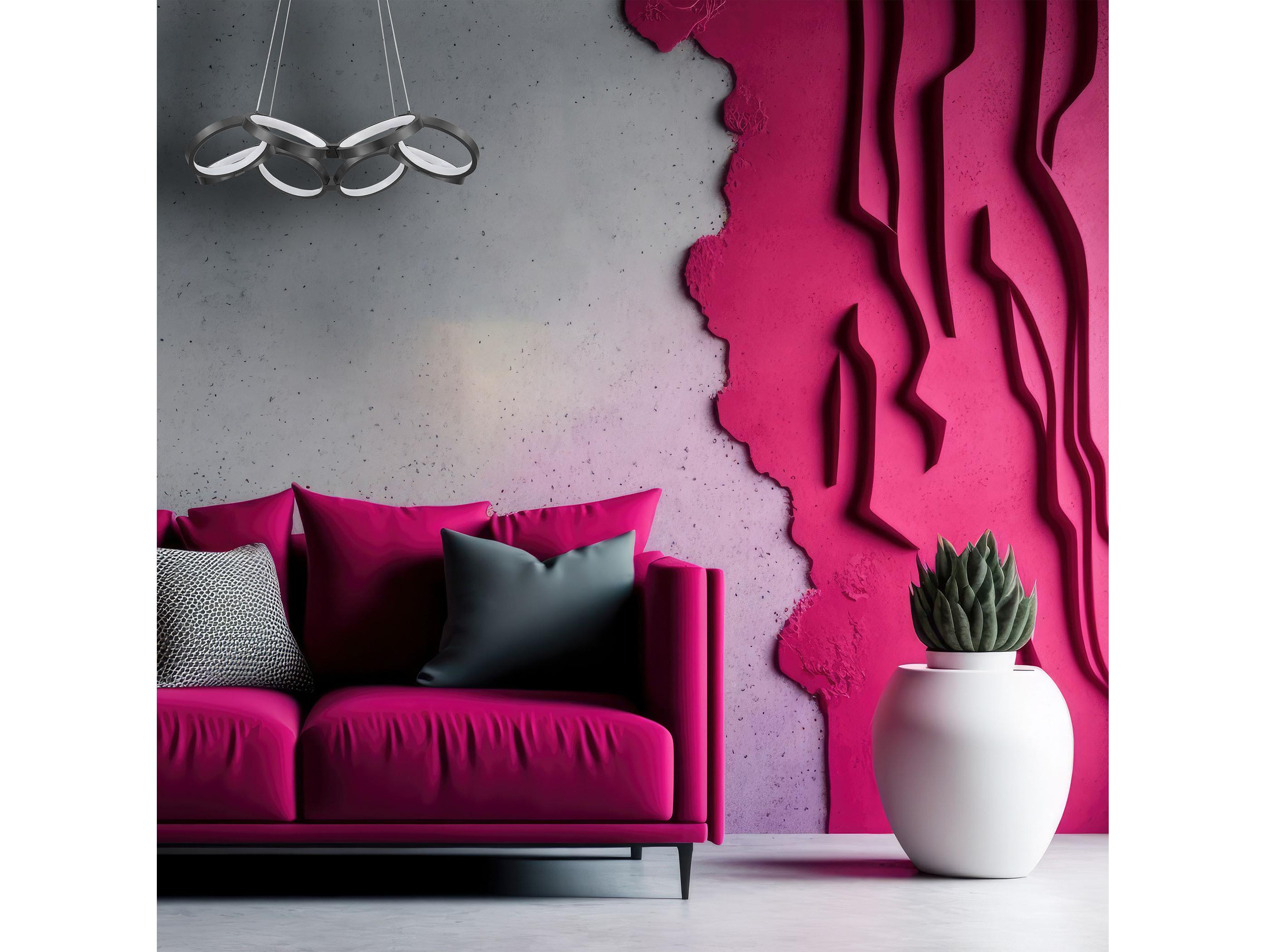 Dainolite Philo 1-Light Matte Black Geometric Chandelier