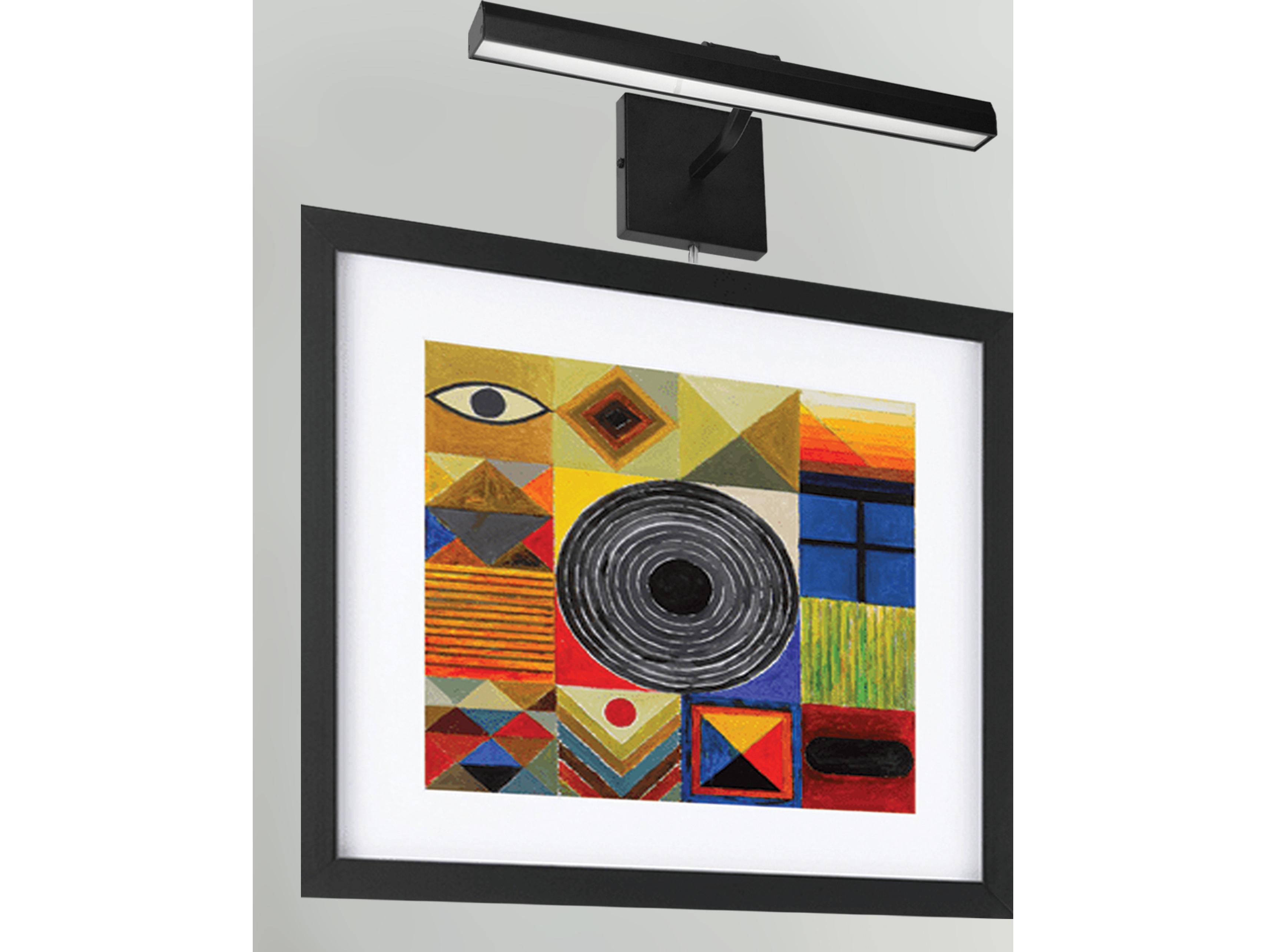 Dainolite Leonardo 2-Light Matte Black Picture Light