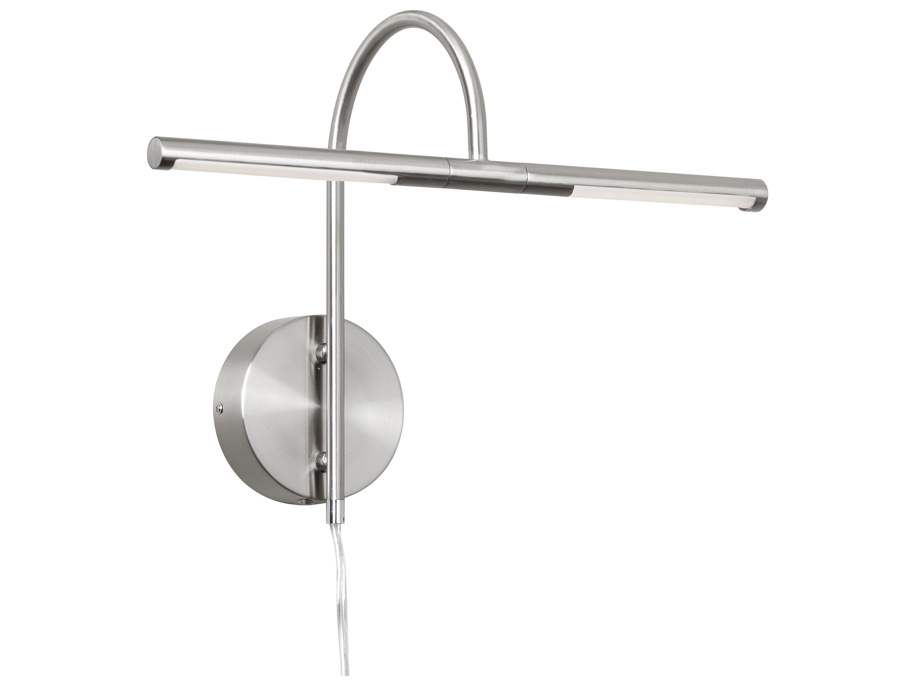 Dainolite Display Exhibit 2-Light Satin Chrome Picture Light