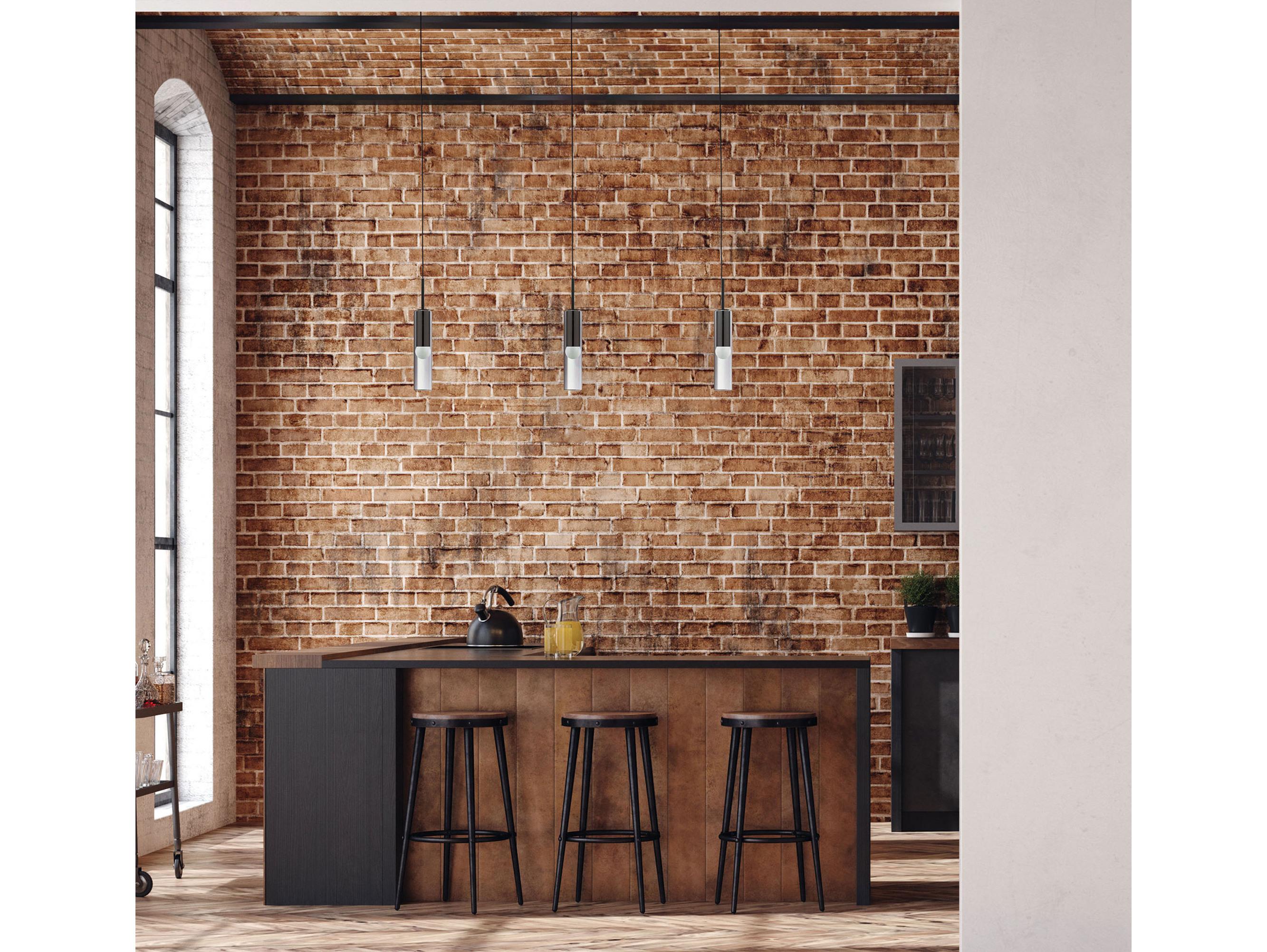 Dainolite Palmer 1-Light Matte Black Cylinder Mini Pendant