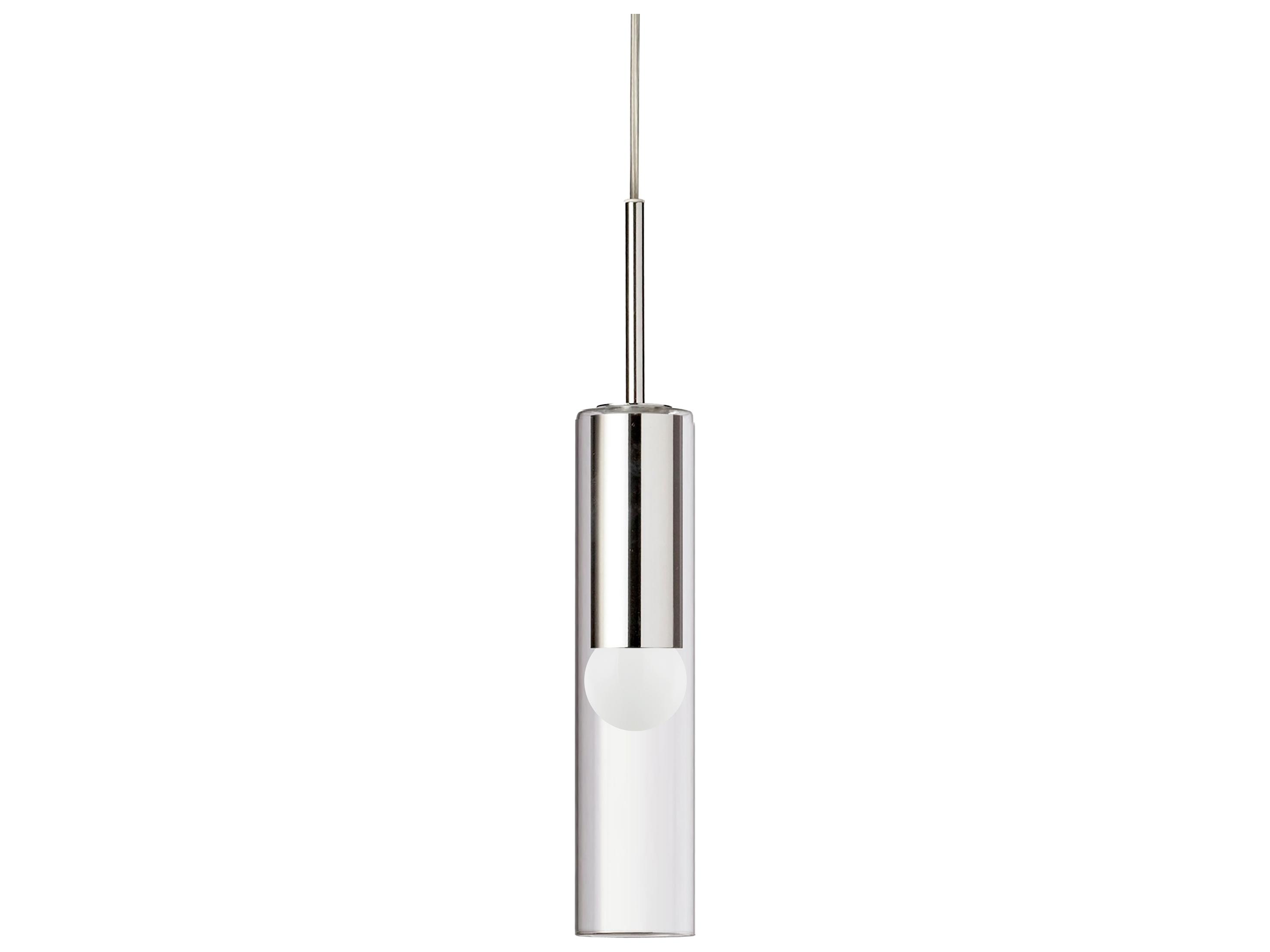 Dainolite Palmer 1-Light Polished Chrome Cylinder Mini Pendant