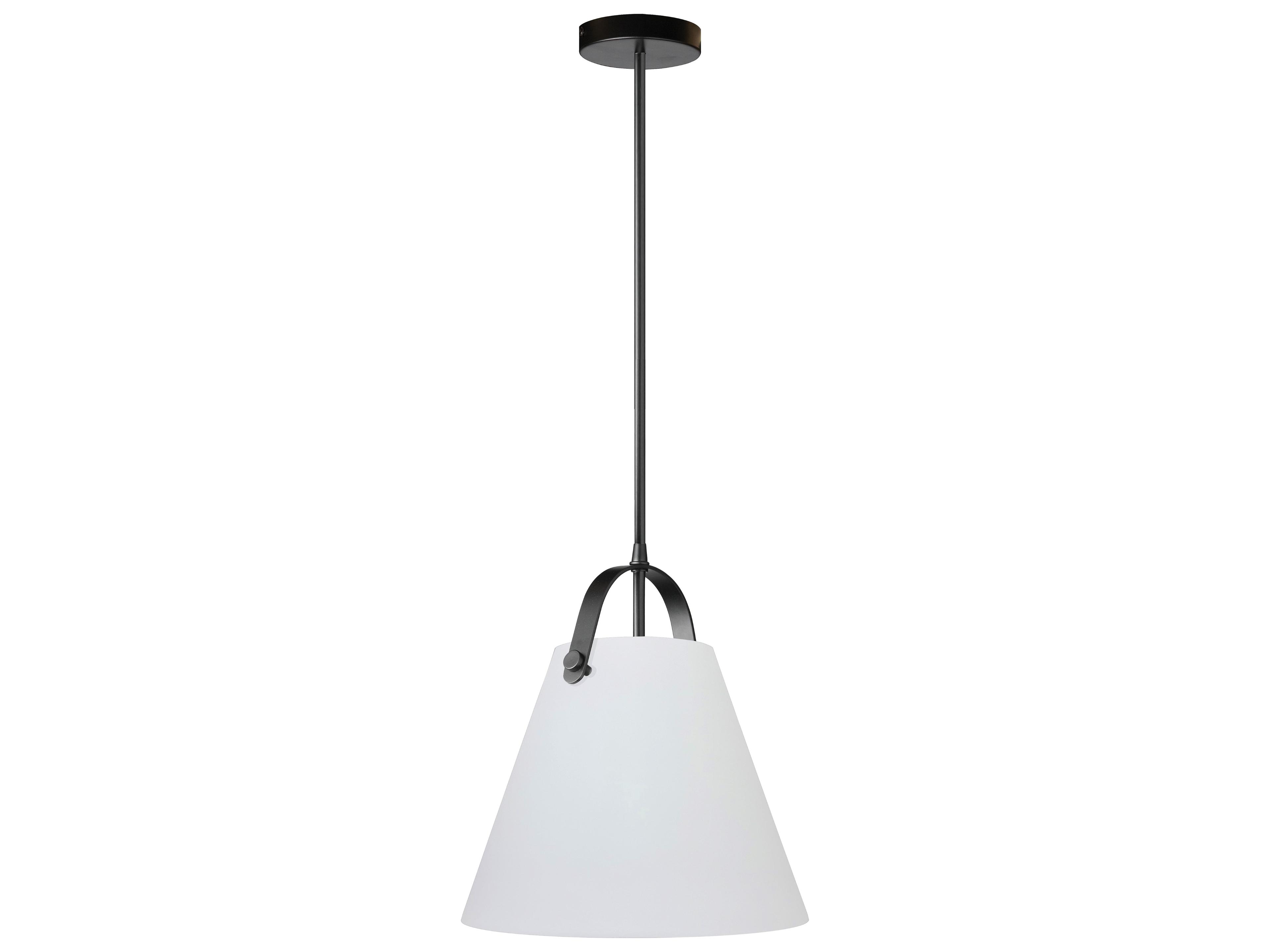 Dainolite Polly 1-Light Matte Black Drum Pendant