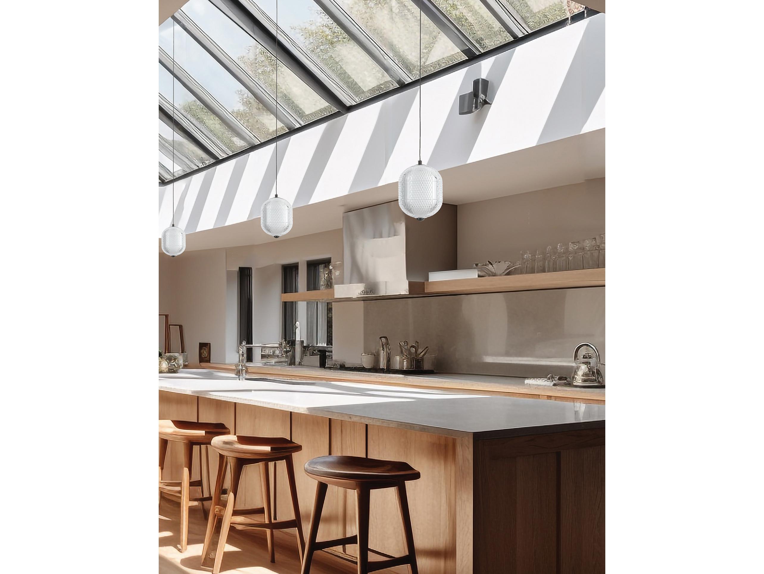 Dainolite Peri 1-Light Matte Black Mini Pendant