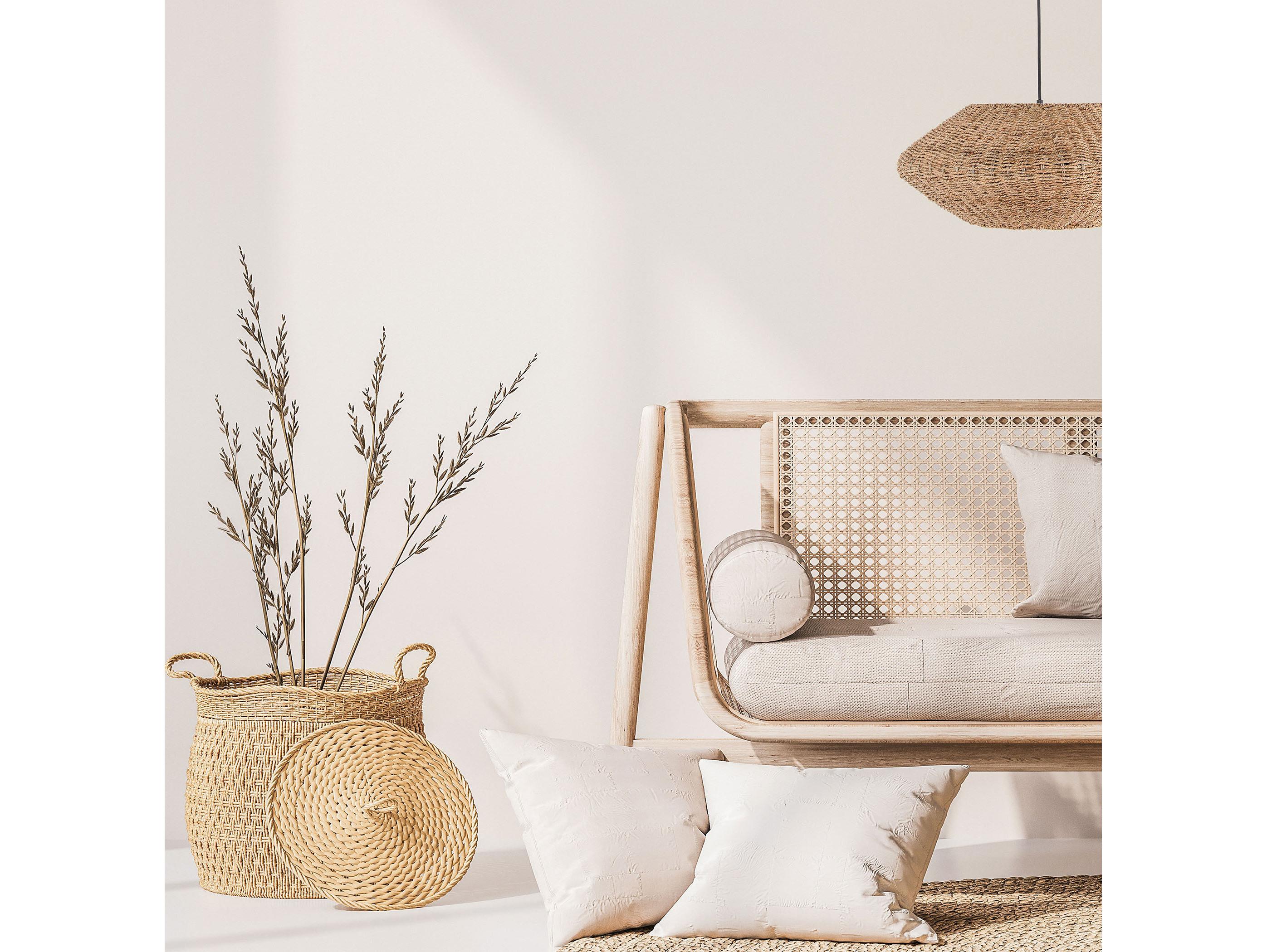 Dainolite Pourel 3-Light Natural Matte Black Brown Pendant