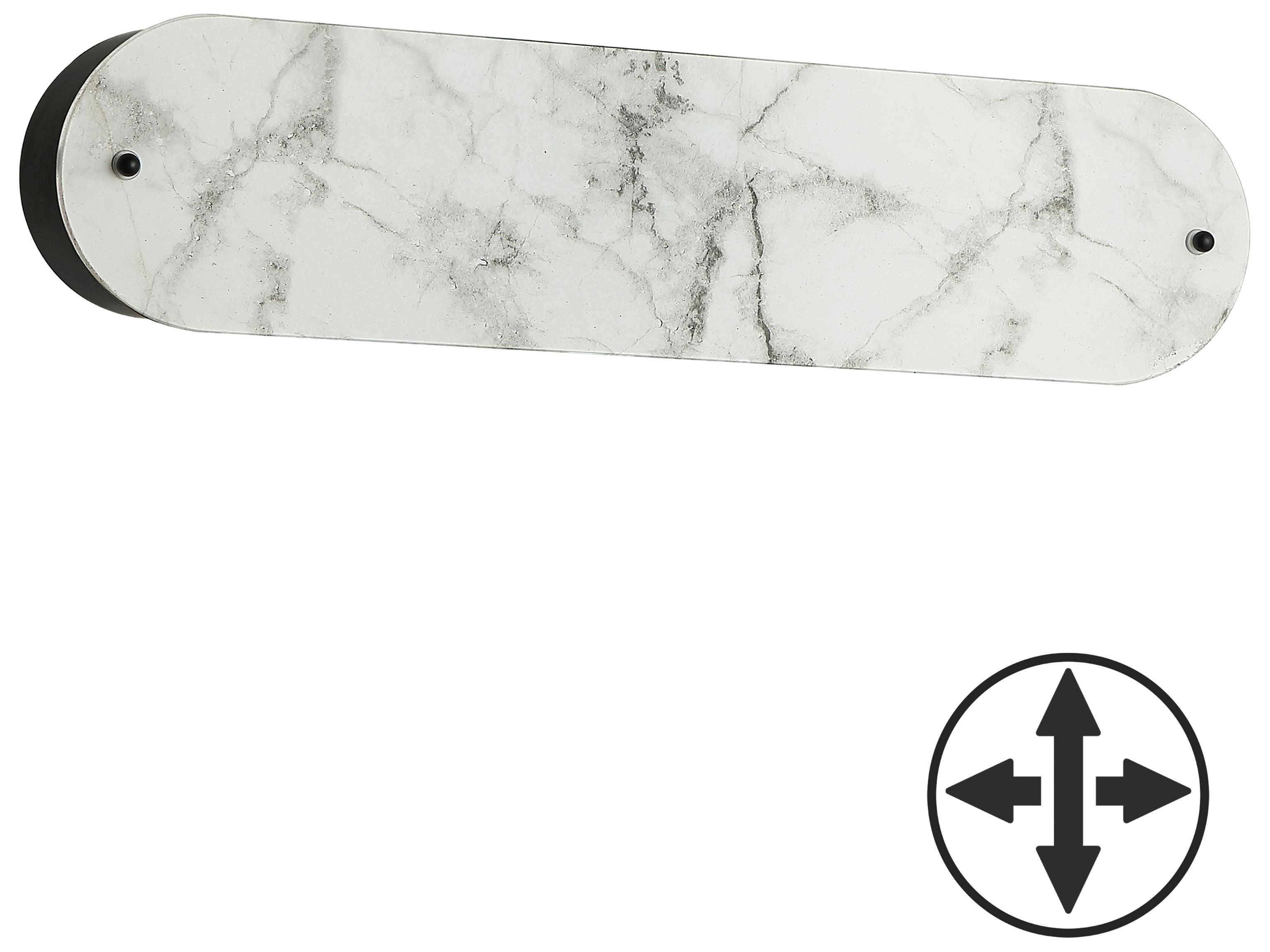 Dainolite Pascal Alabaster Black Wall Sconce