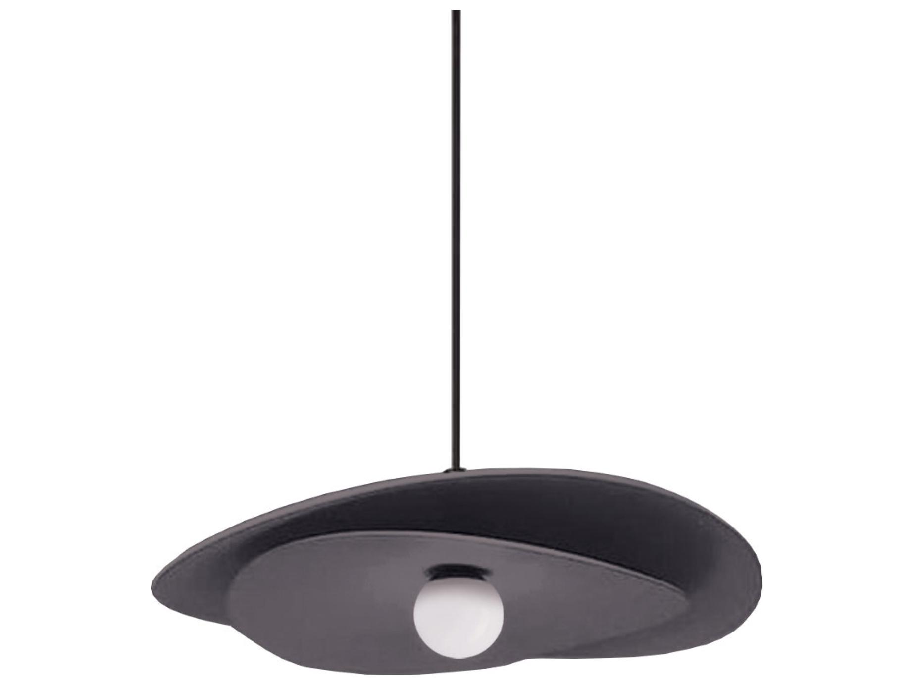 Dainolite Paven 1-Light Matte Black Pendant