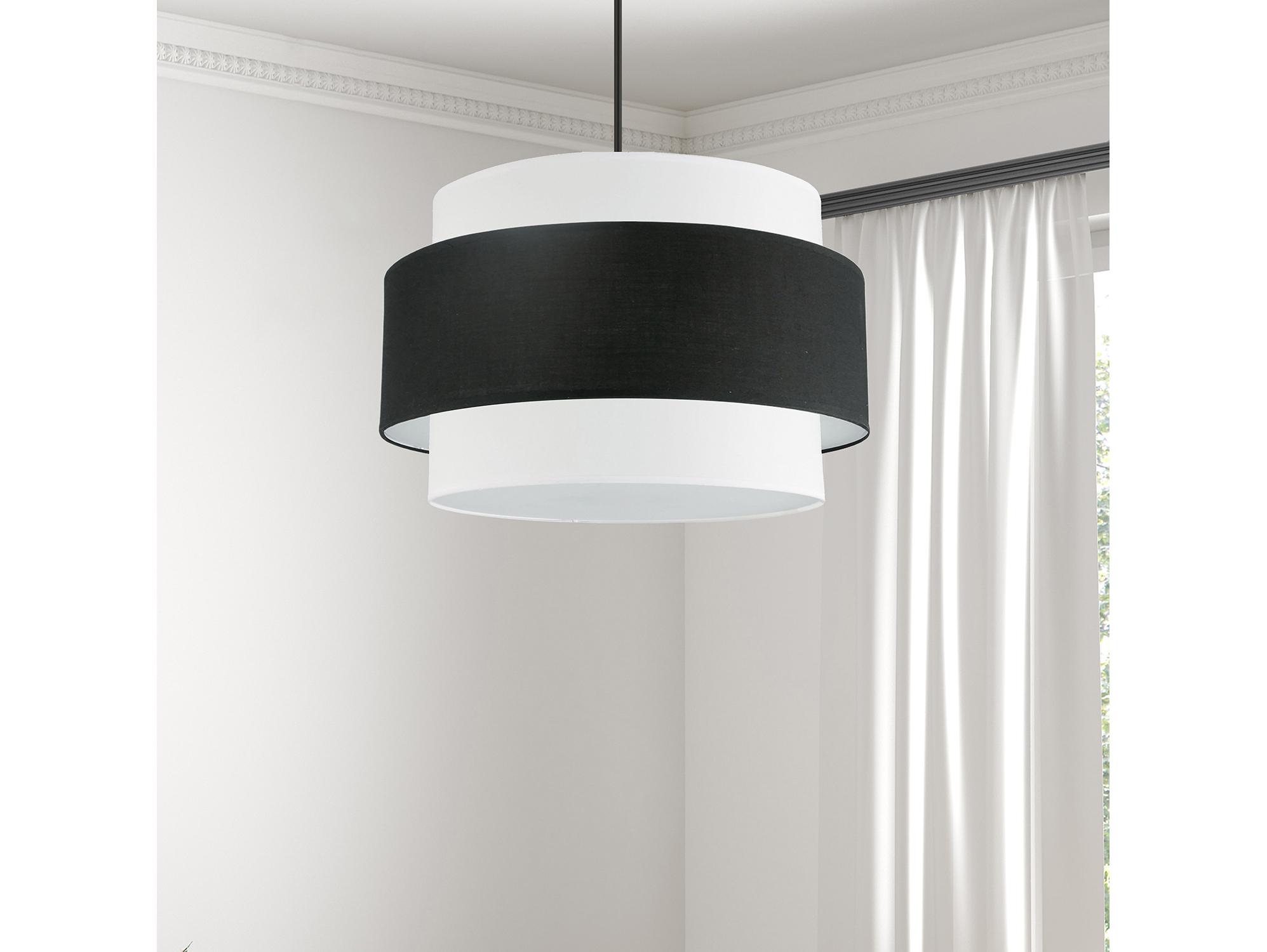 Dainolite Priya 4-Light Matte Black Drum Tiered Pendant