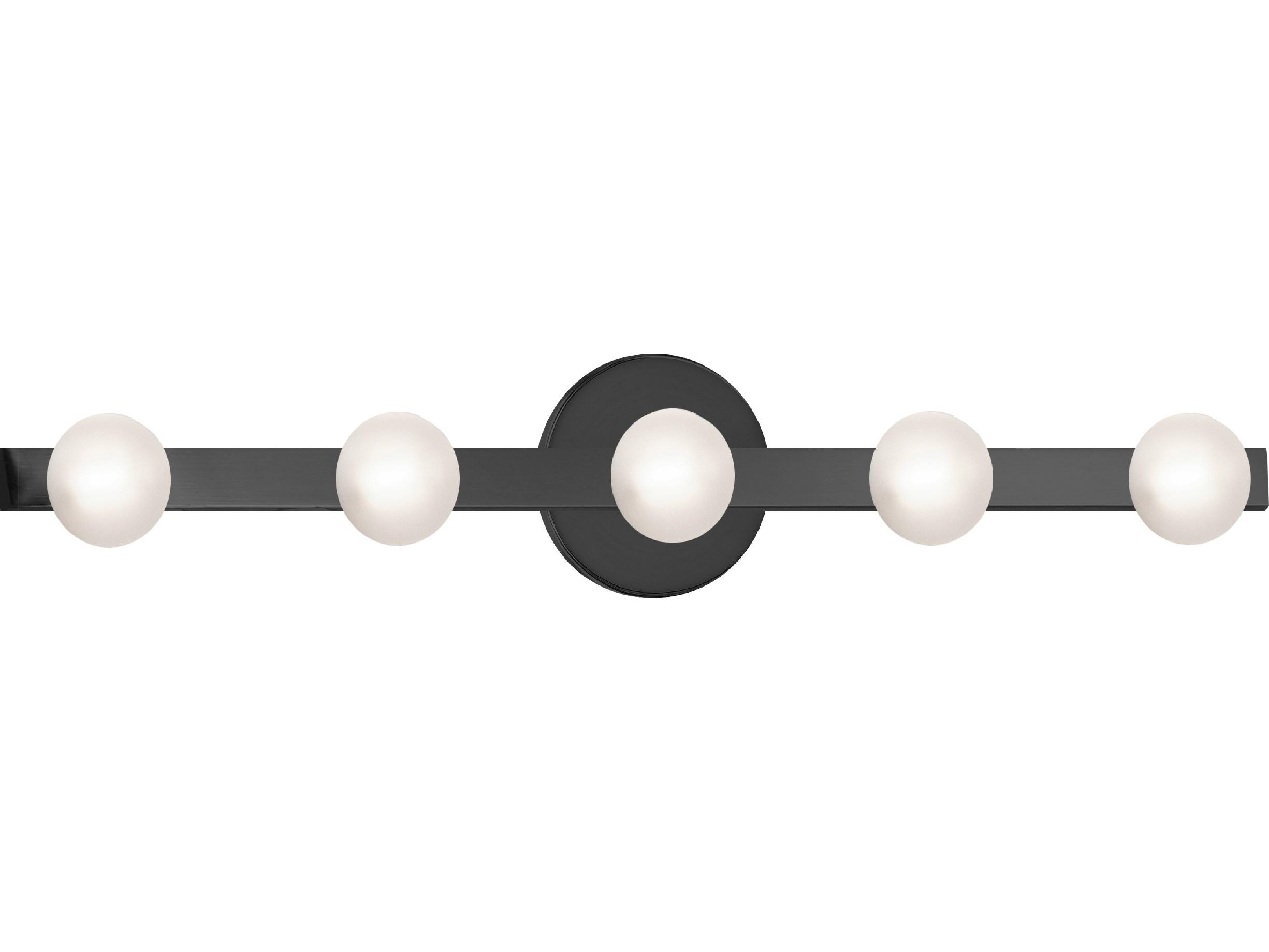 Dainolite Raleigh 5-Light Matte Black Vanity Light