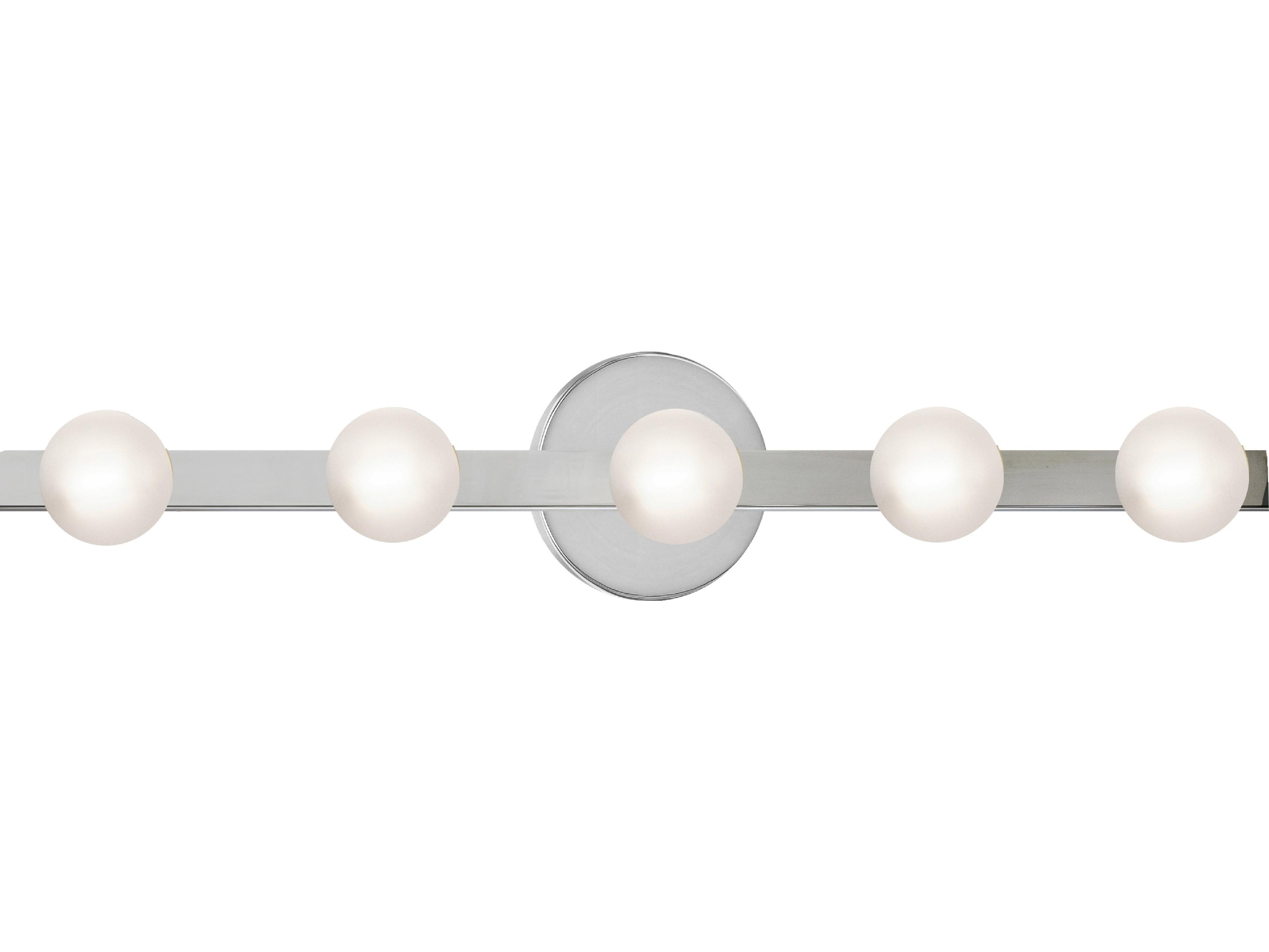 Dainolite Raleigh 5-Light Polished Chrome Vanity Light