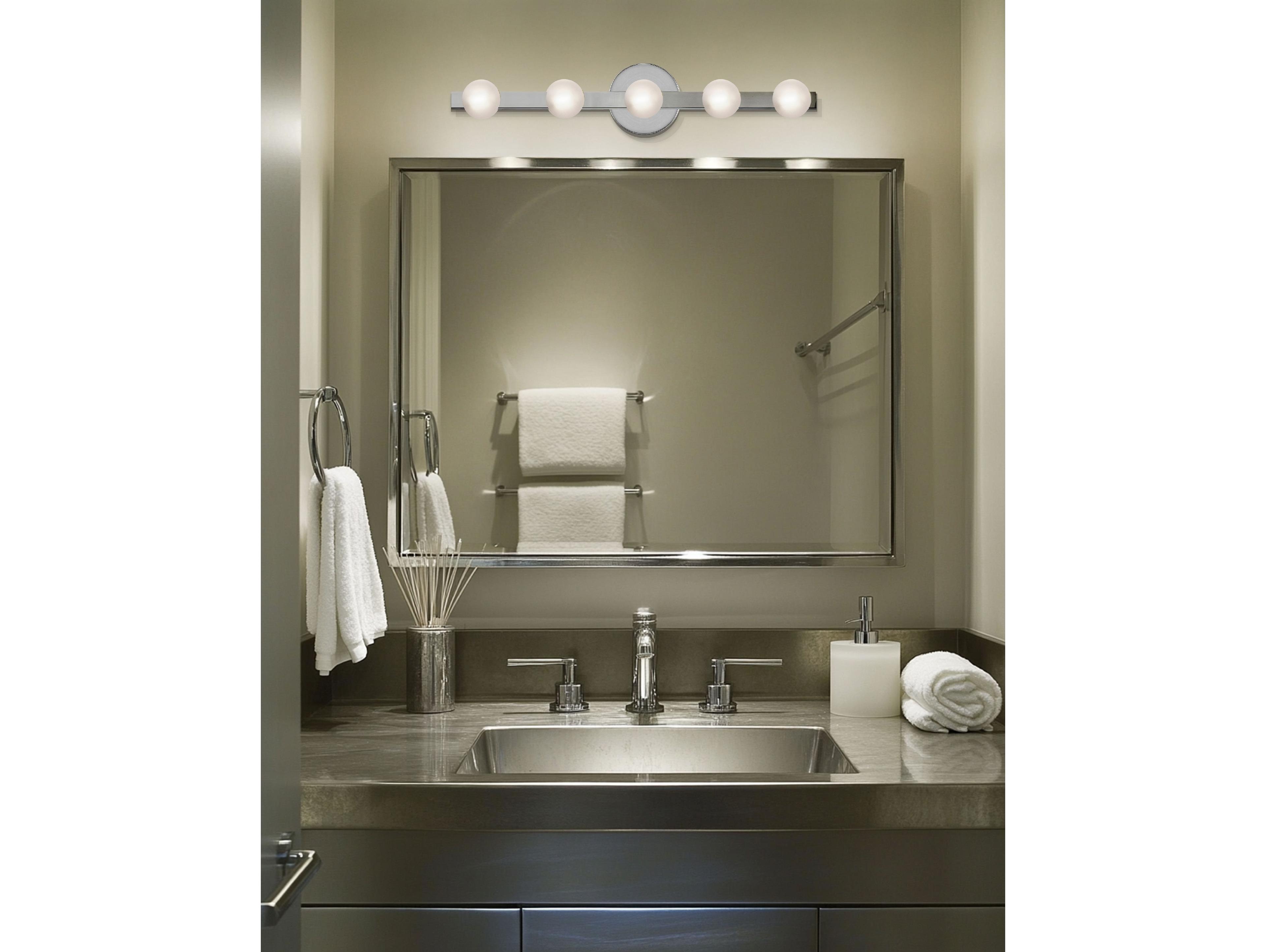 Dainolite Raleigh 5-Light Polished Chrome Vanity Light