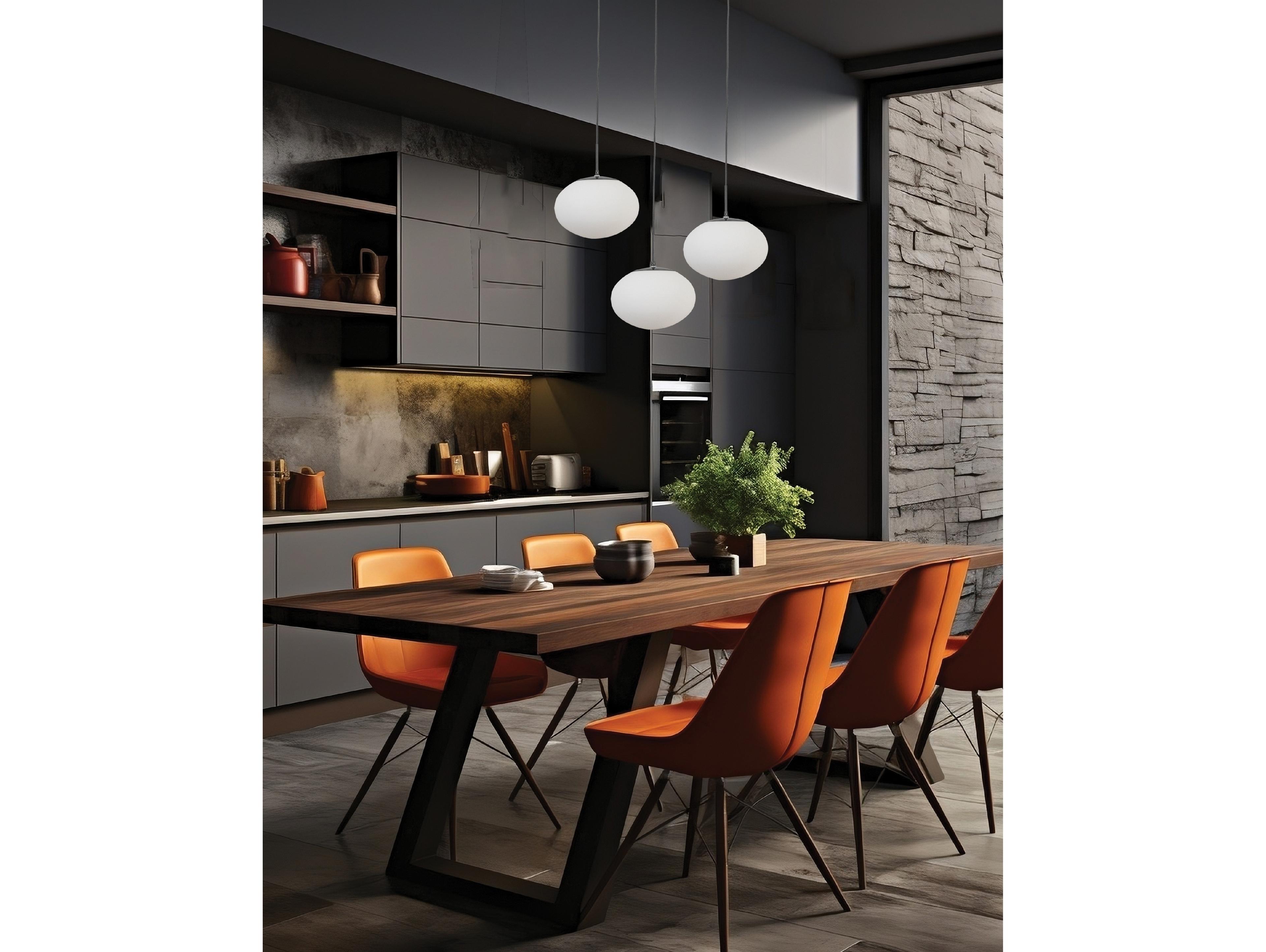 Dainolite Rachel 3-Light Matte Black Pendant