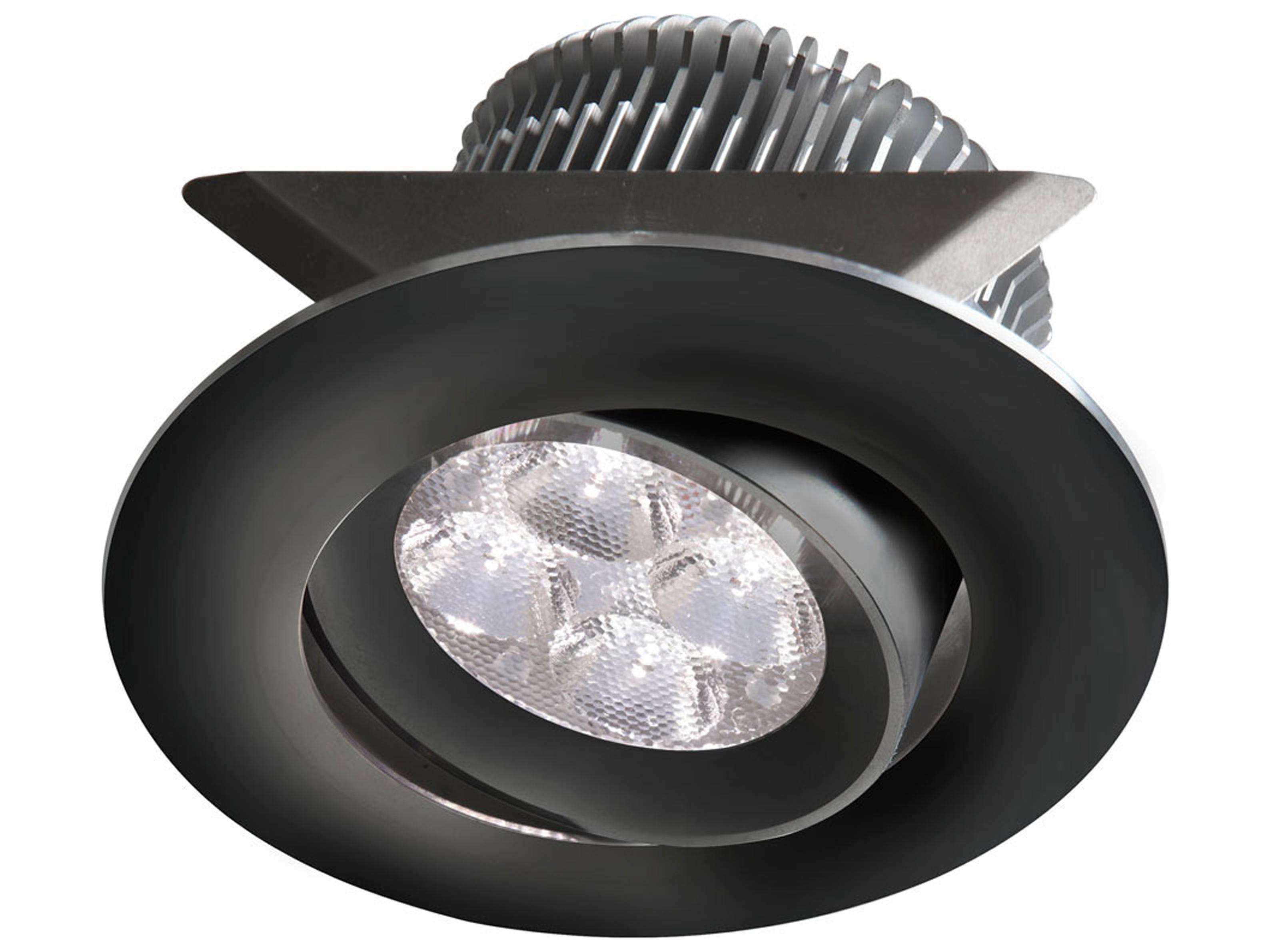 Dainolite 1-Light Black Silver Round Recessed Light