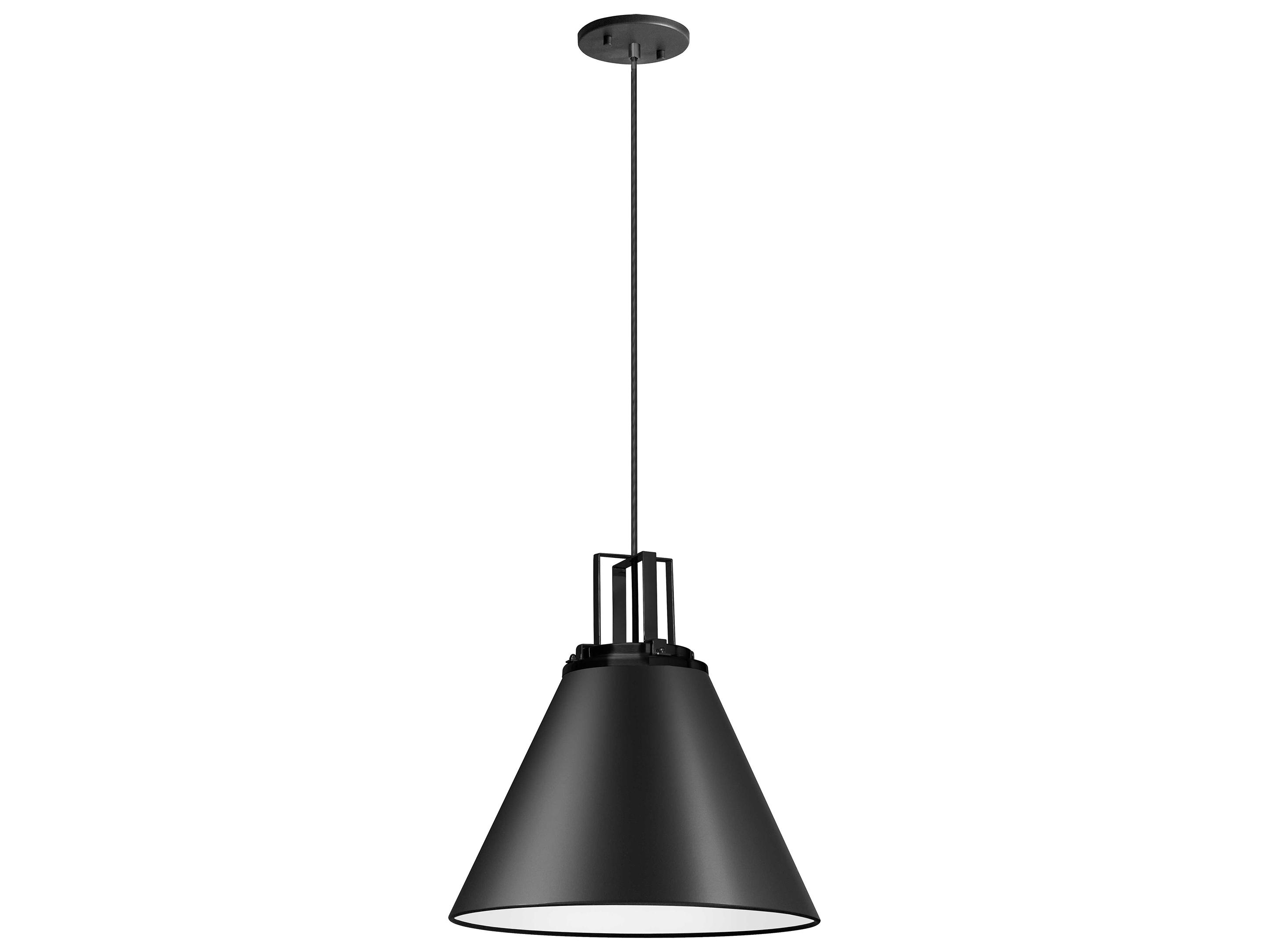 Dainolite Sonus 1-Light Matte Black Pendant