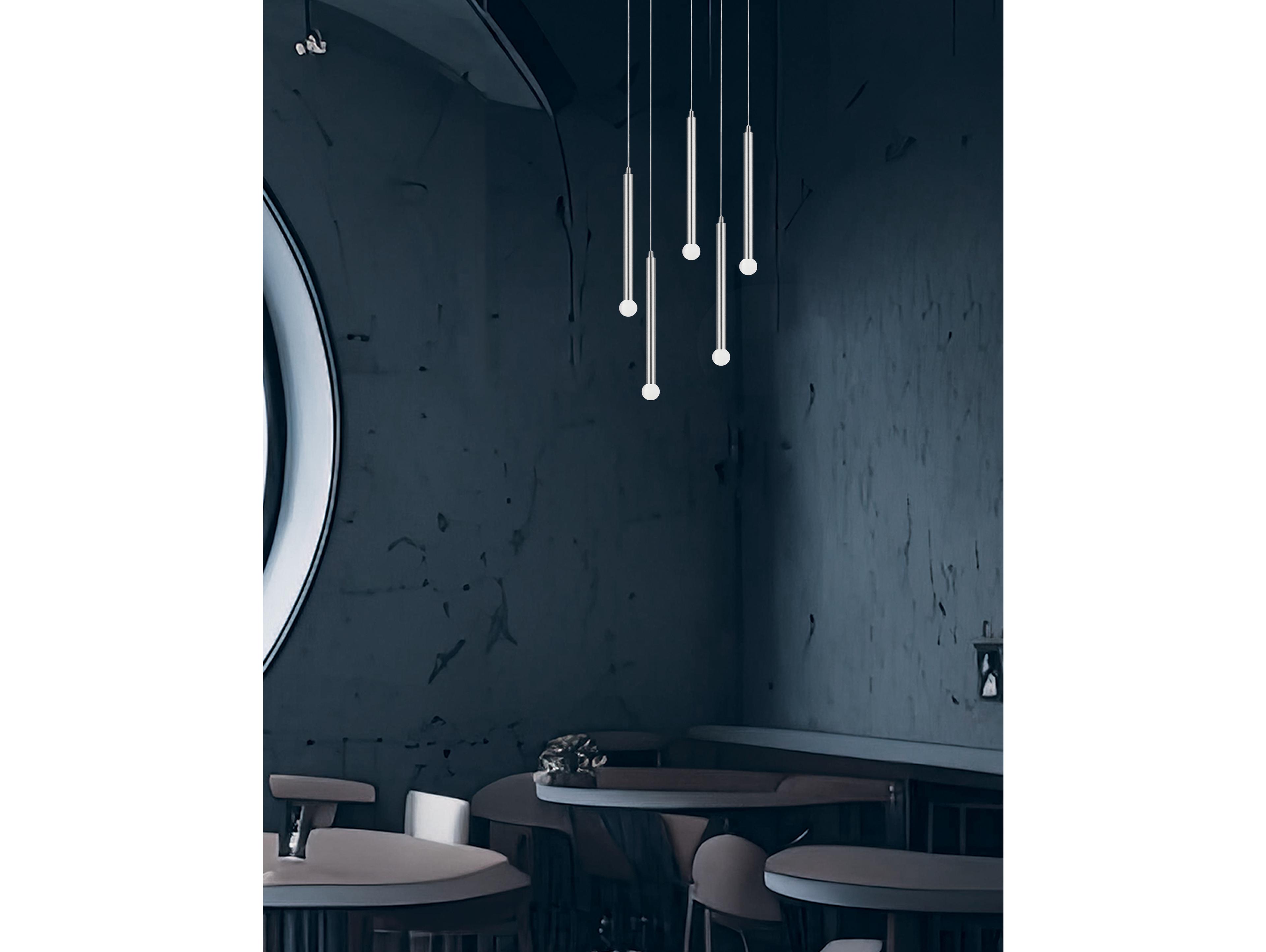 Dainolite Sanya 5-Light Polished Chrome Linear Pendant